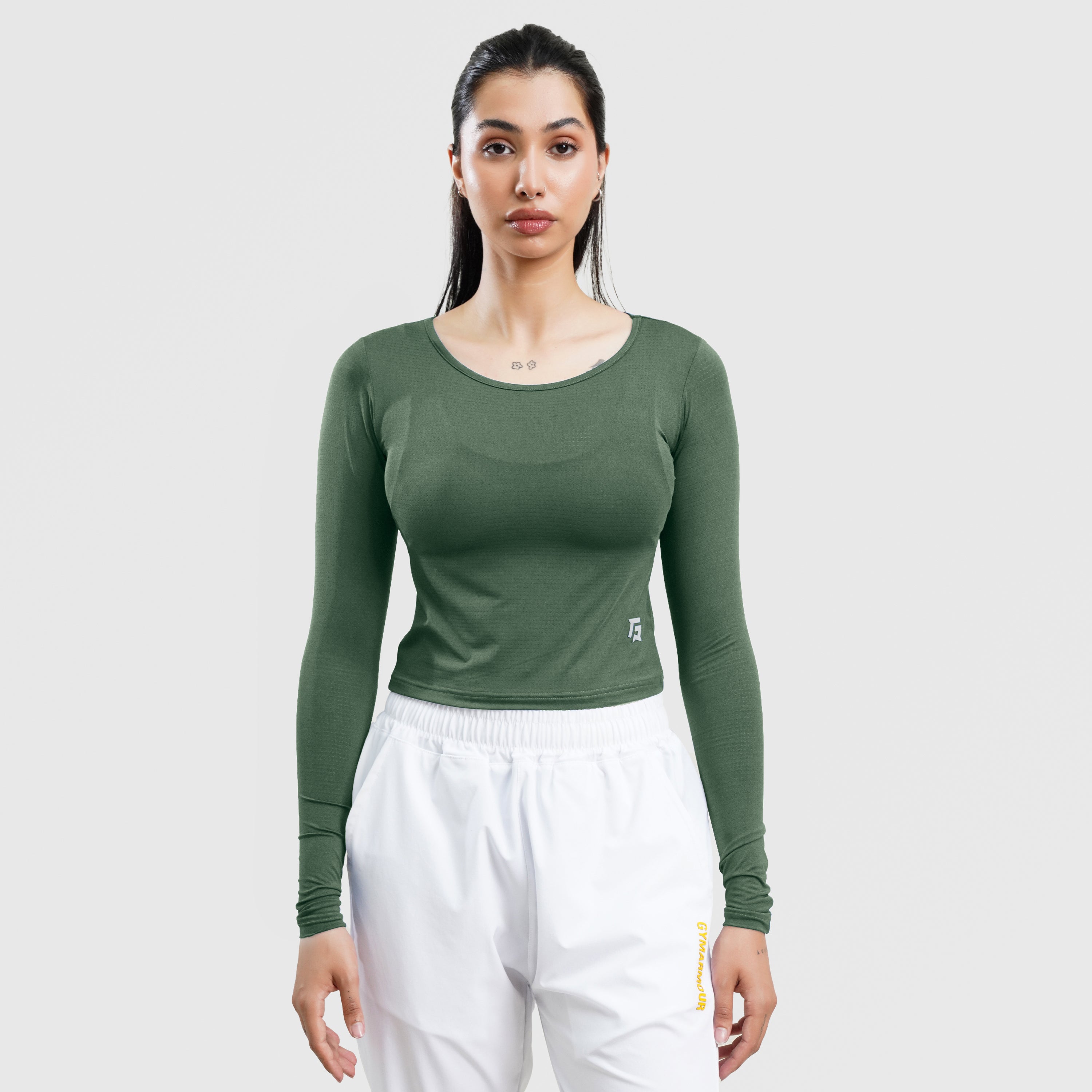 W024 Long Sleeves Tee (Green)