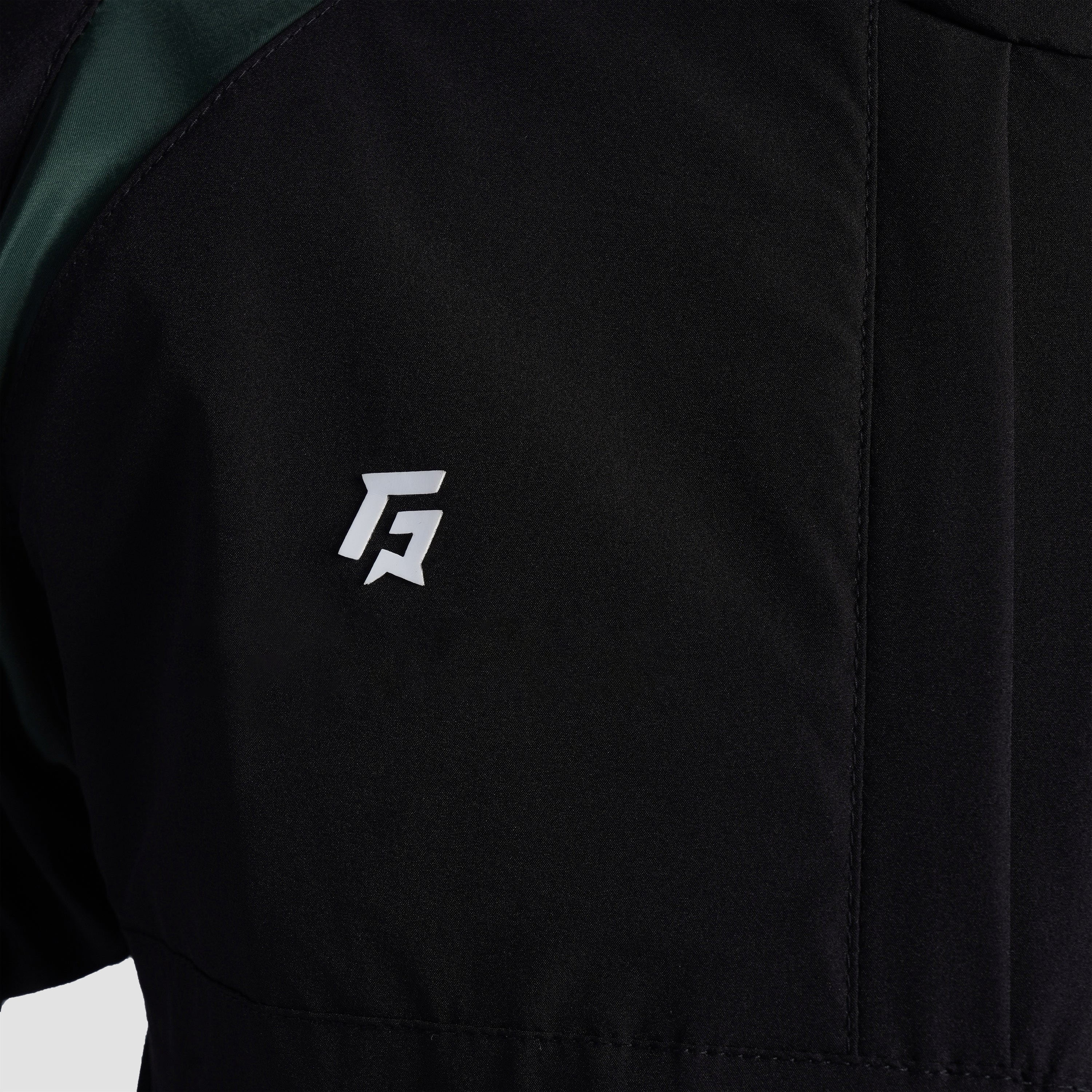 The PFF Essential Rise Jacket (Black-Green)