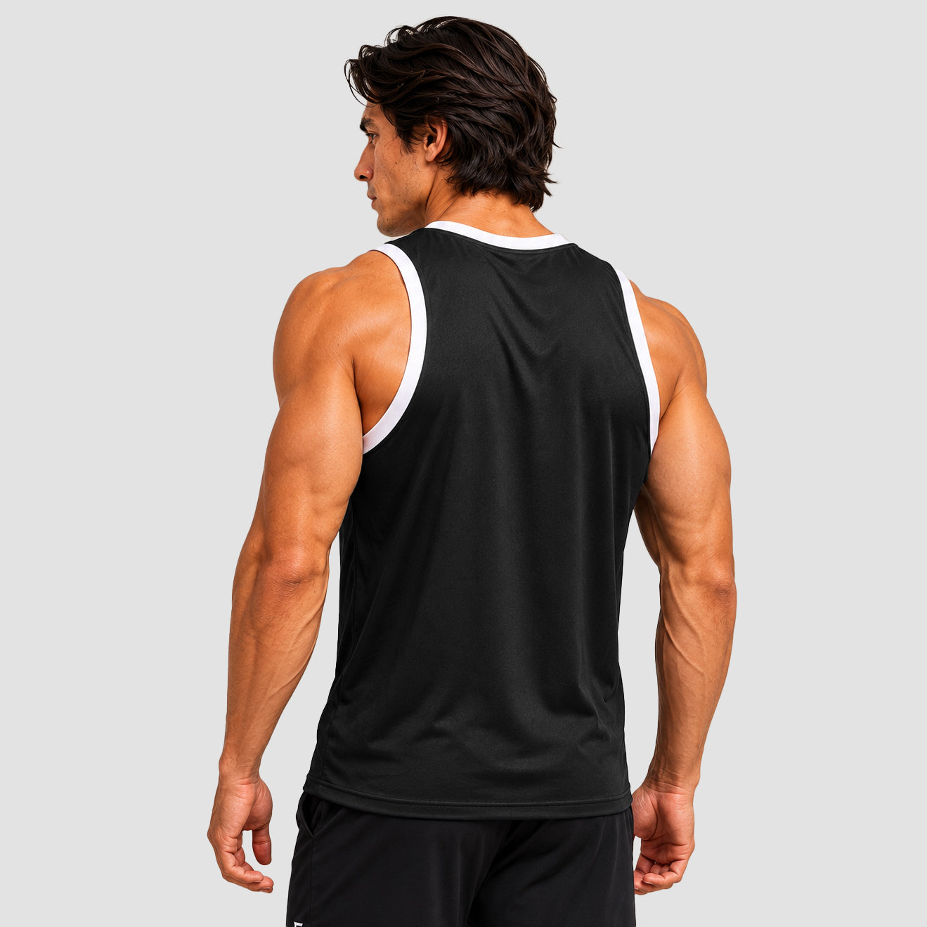 Crew Basket-Ball Tank (Black)