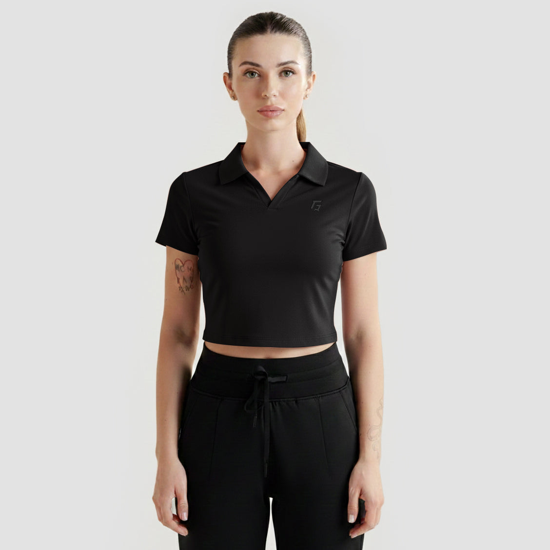 Motion Collar Tee (Black)