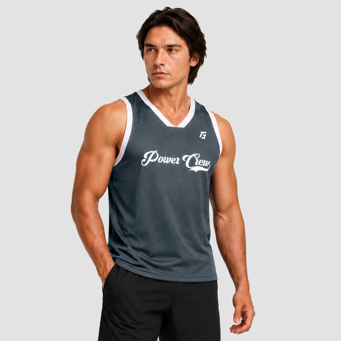 Crew Basket-Ball Tank (Pu Grey)