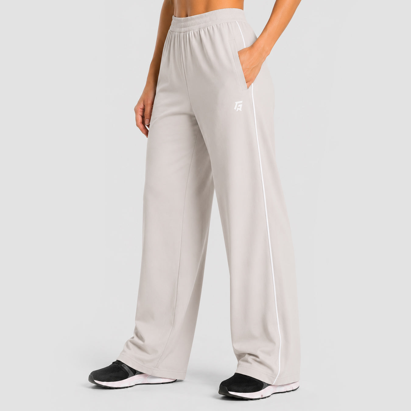 Minimal Stripe Flow Pants (Off White)