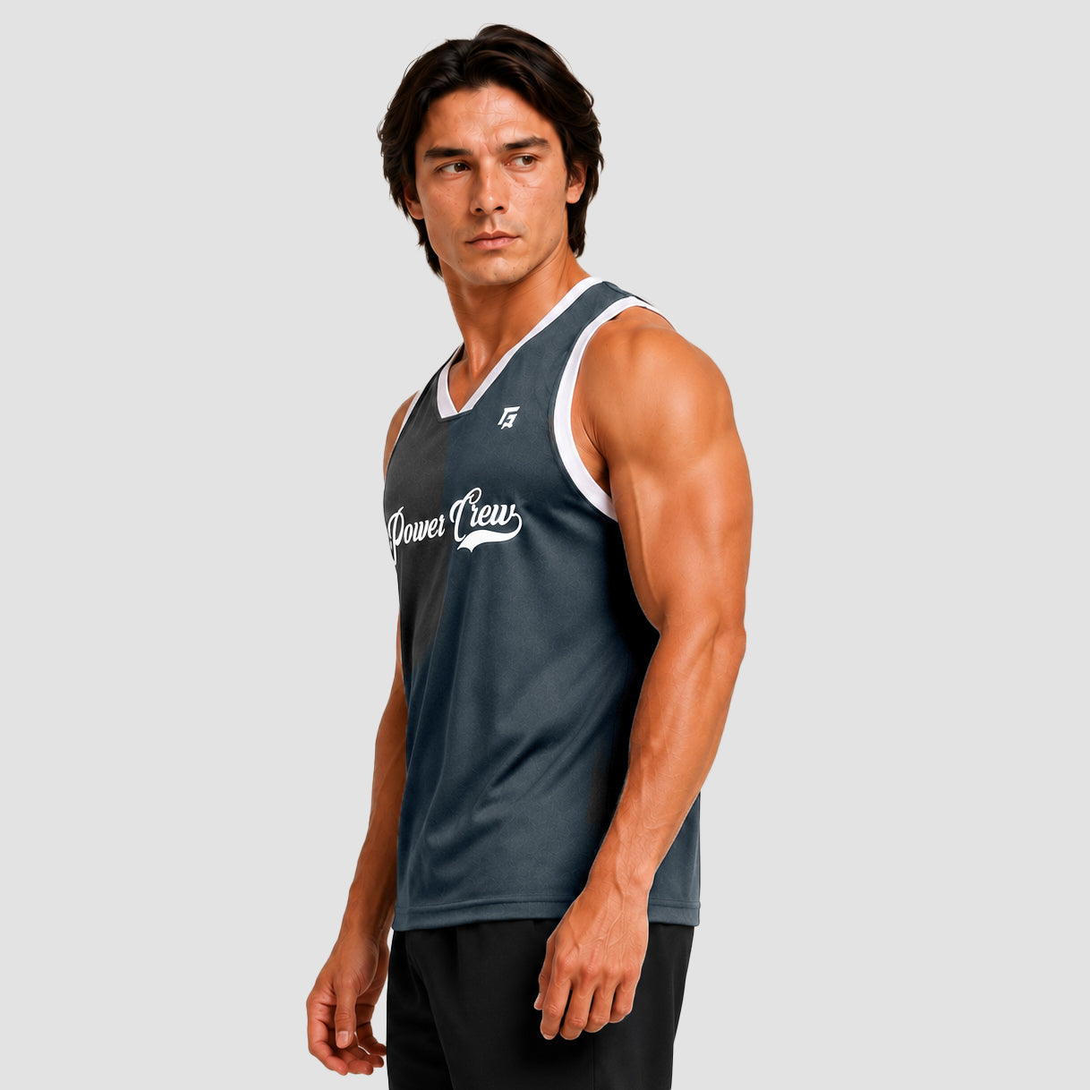 Crew Basket-Ball Tank (Pu Grey)