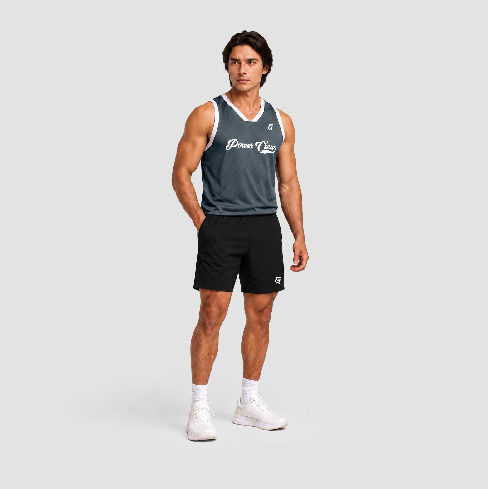Crew Basket-Ball Tank (Pu Grey)