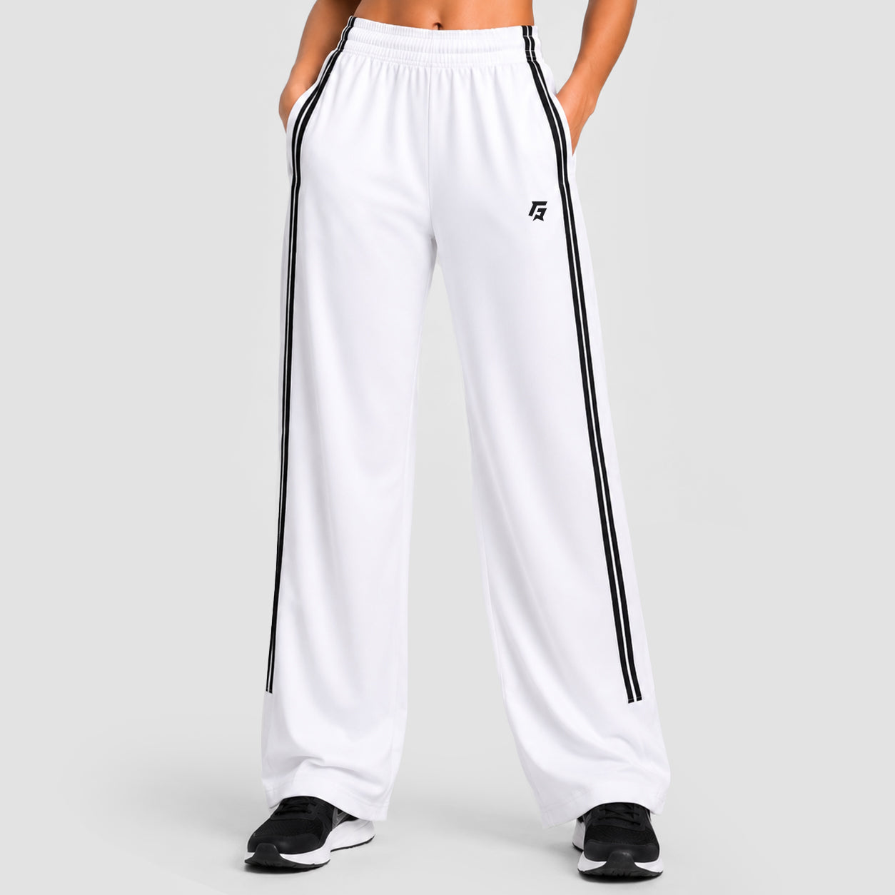 Flow Motion Wide Leg Pants (White)