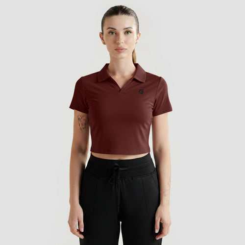 Motion Collar Tee (Maroon)
