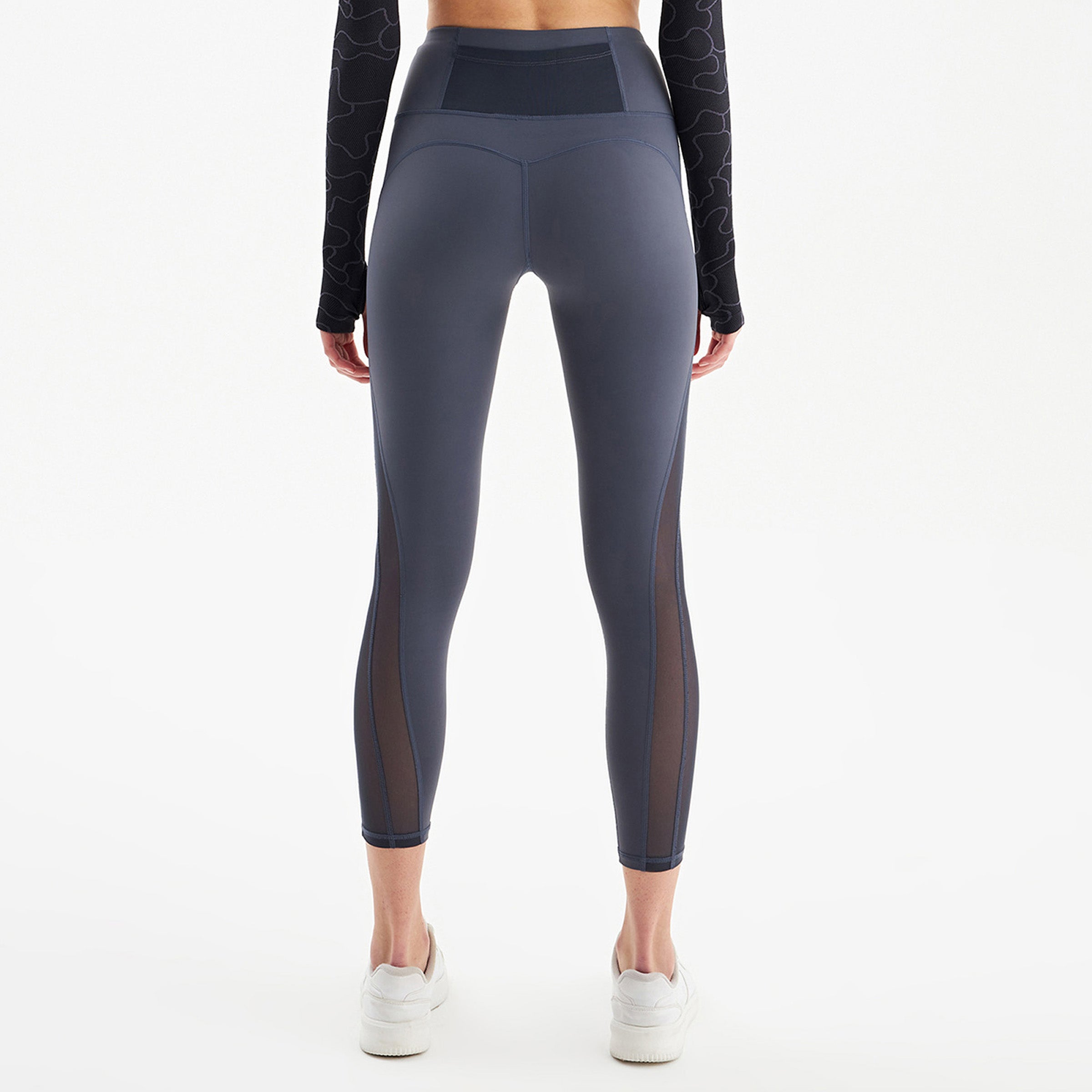 Linear Mesh Leggings (Grey)