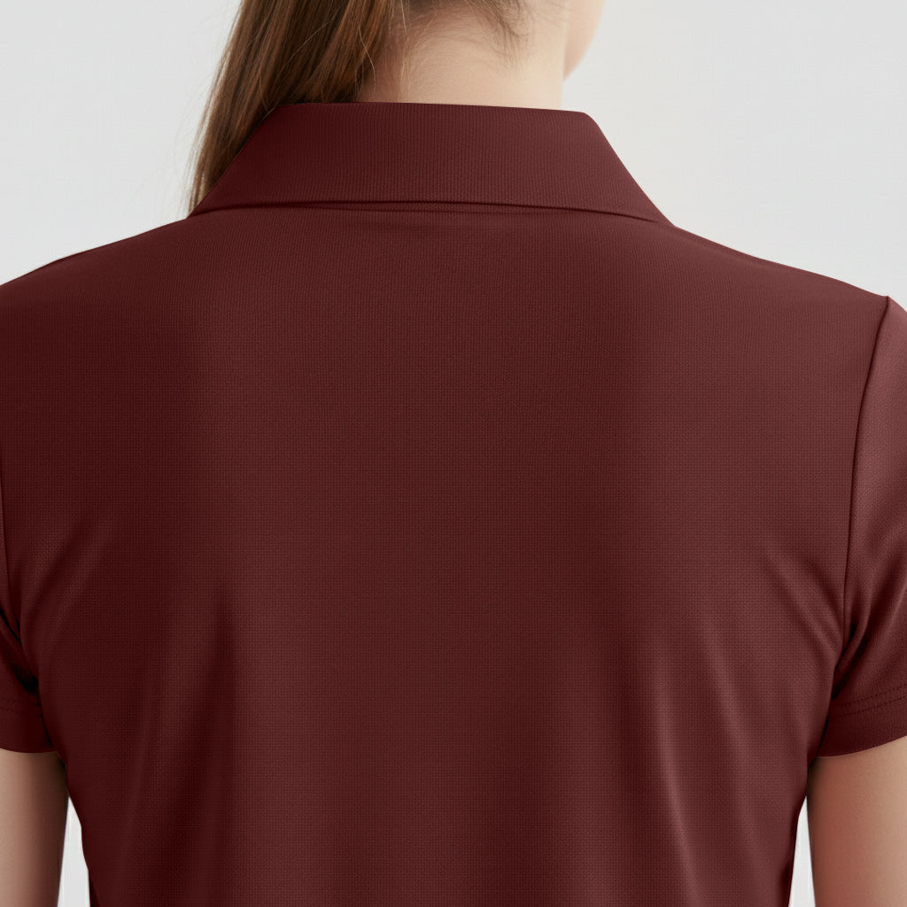 Motion Collar Tee (Maroon)