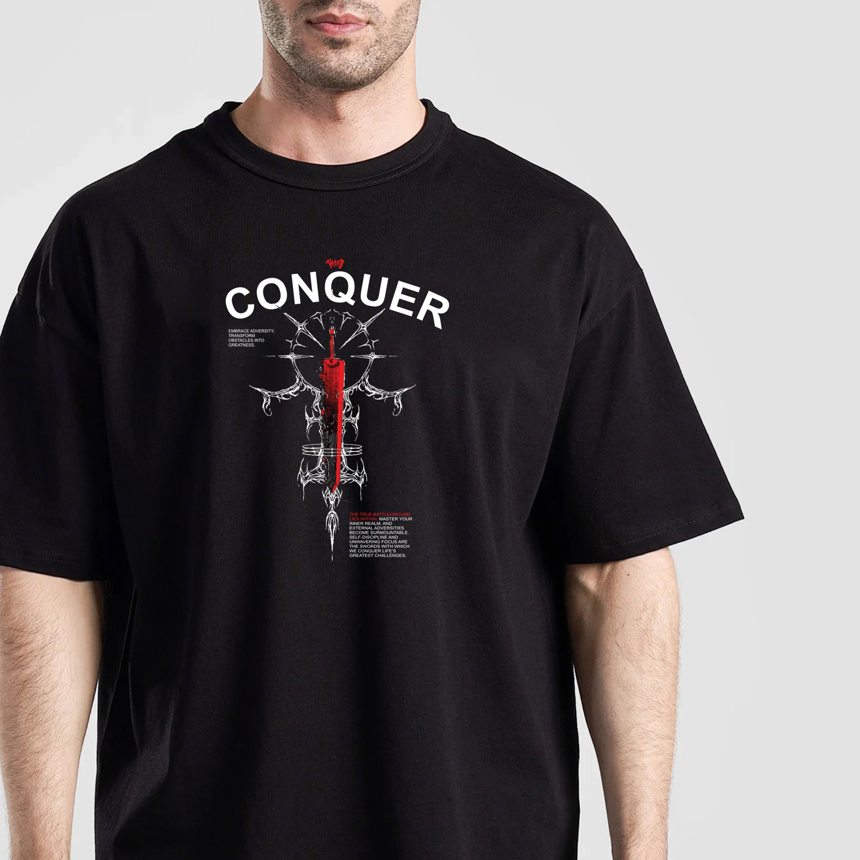 Nightmare Gotic Oversized Tee (Black)