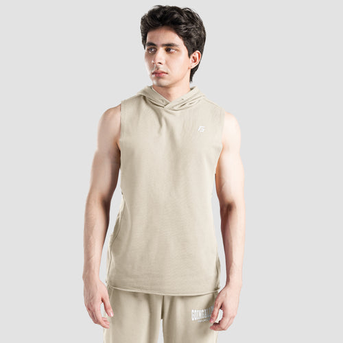 Perform Hooded Tank (Beige)