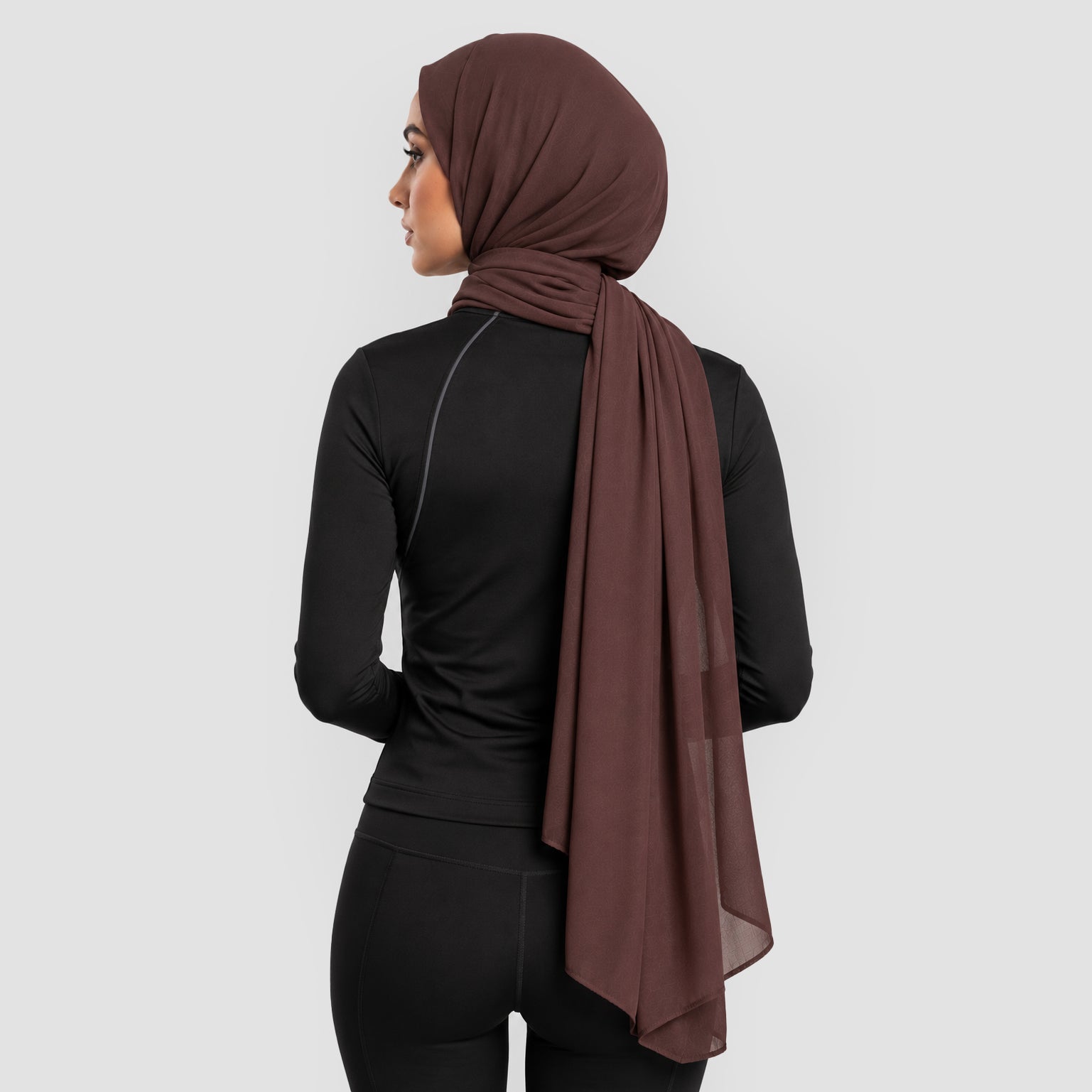 GAI Basic Hijab (Dark Brown)