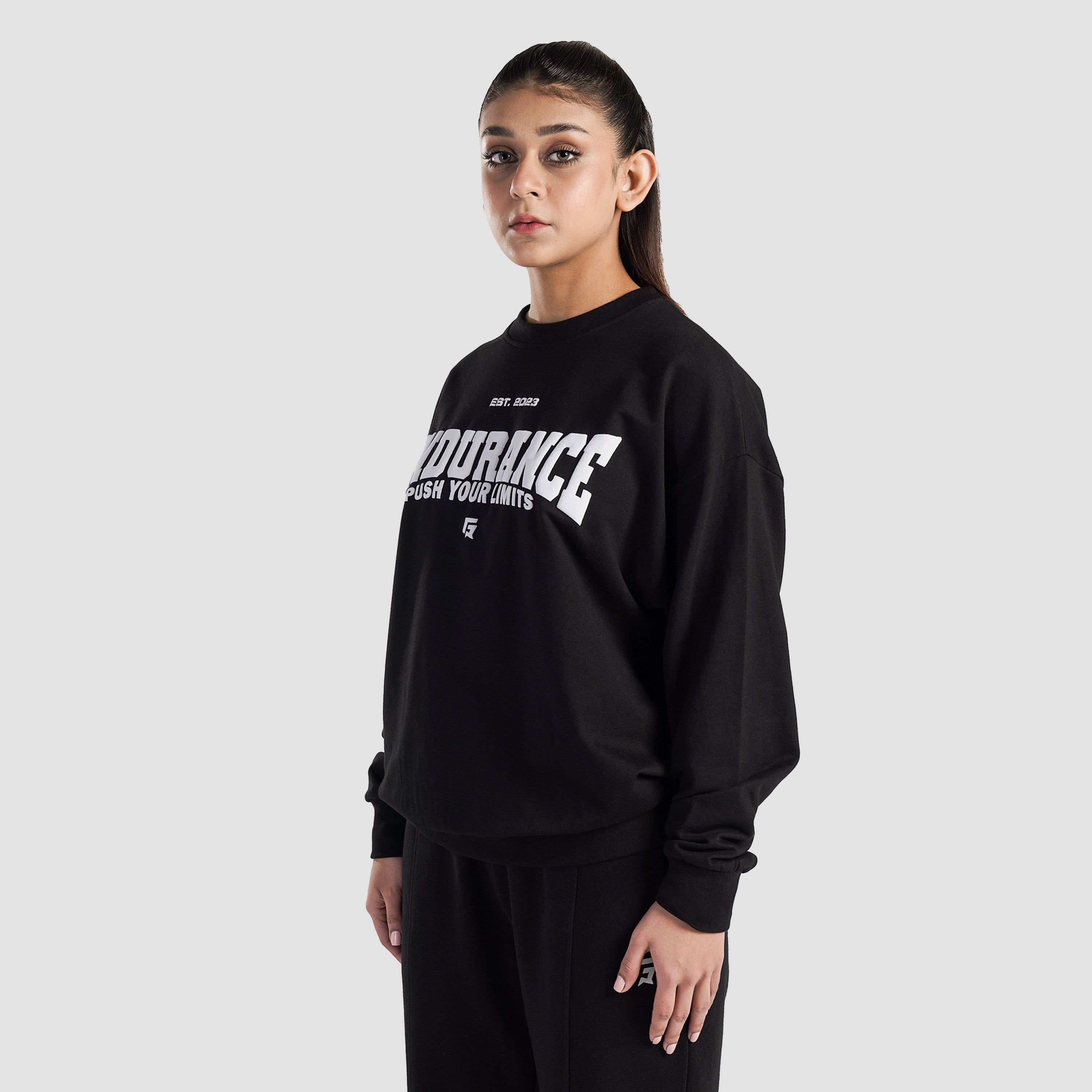 Endurance Oversized SweatShirt (Black)