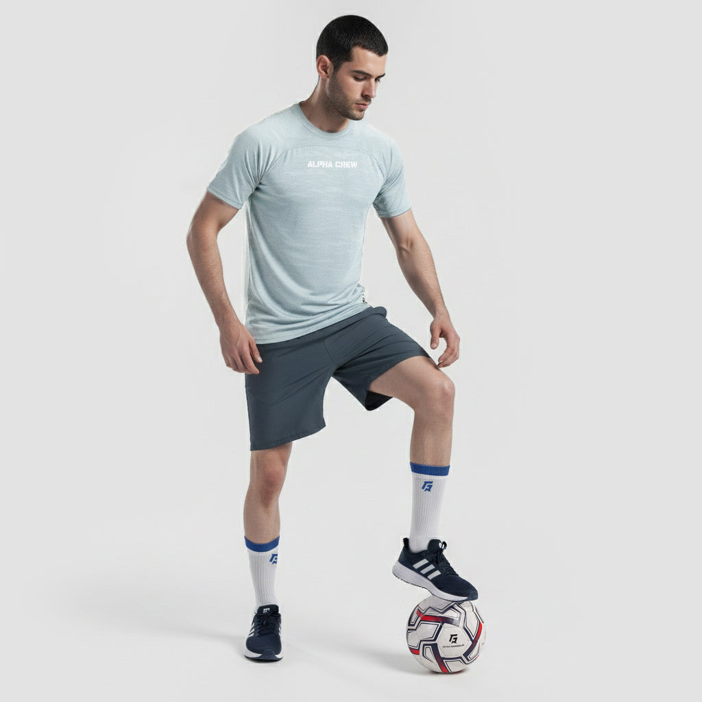 Alpha Crew Tee (Light Grey)