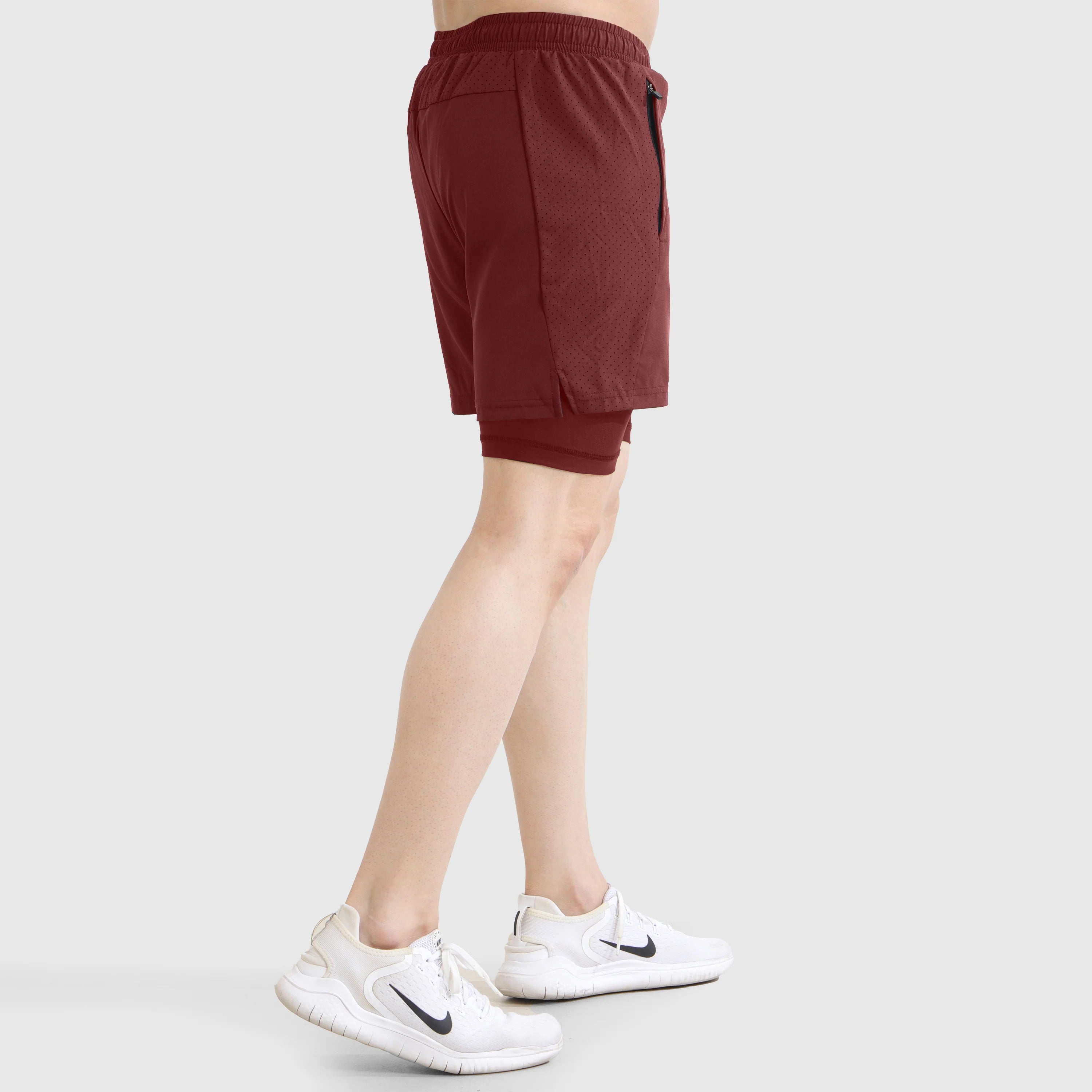 GA Laser Grip Shorts (Maroon)