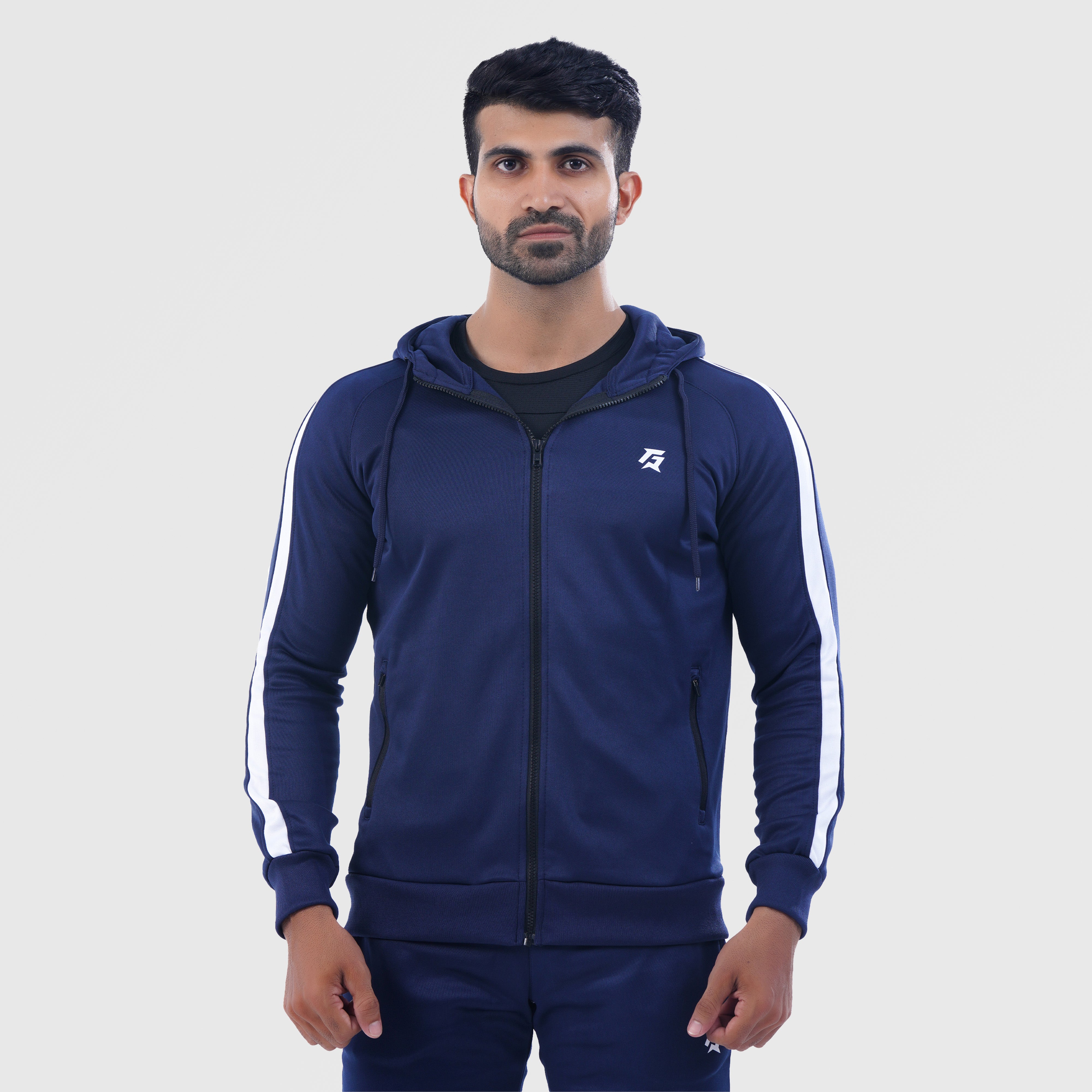 Hoodie zipper navy hotsell