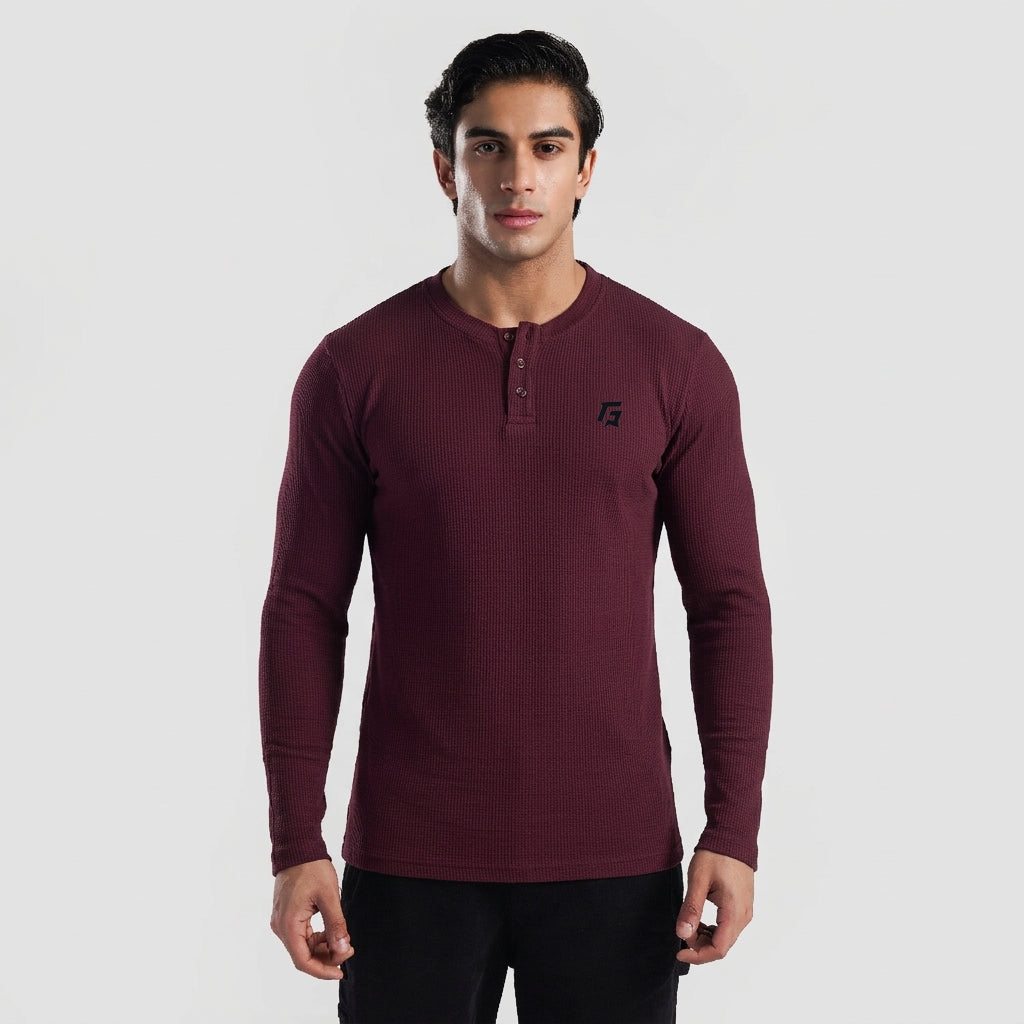 Cloud Warm Tee (Maroon)