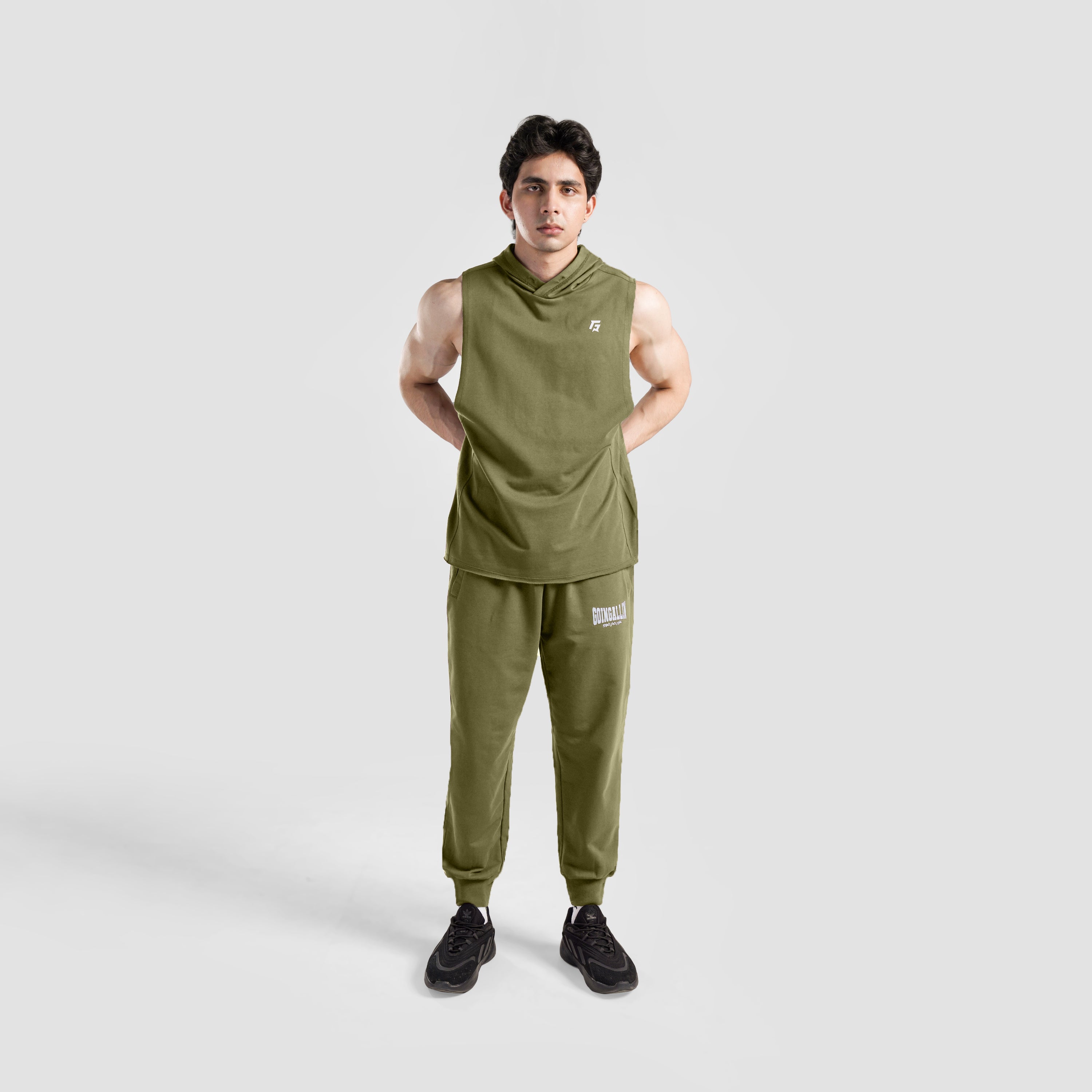 Perform Hooded Tank (Olive)