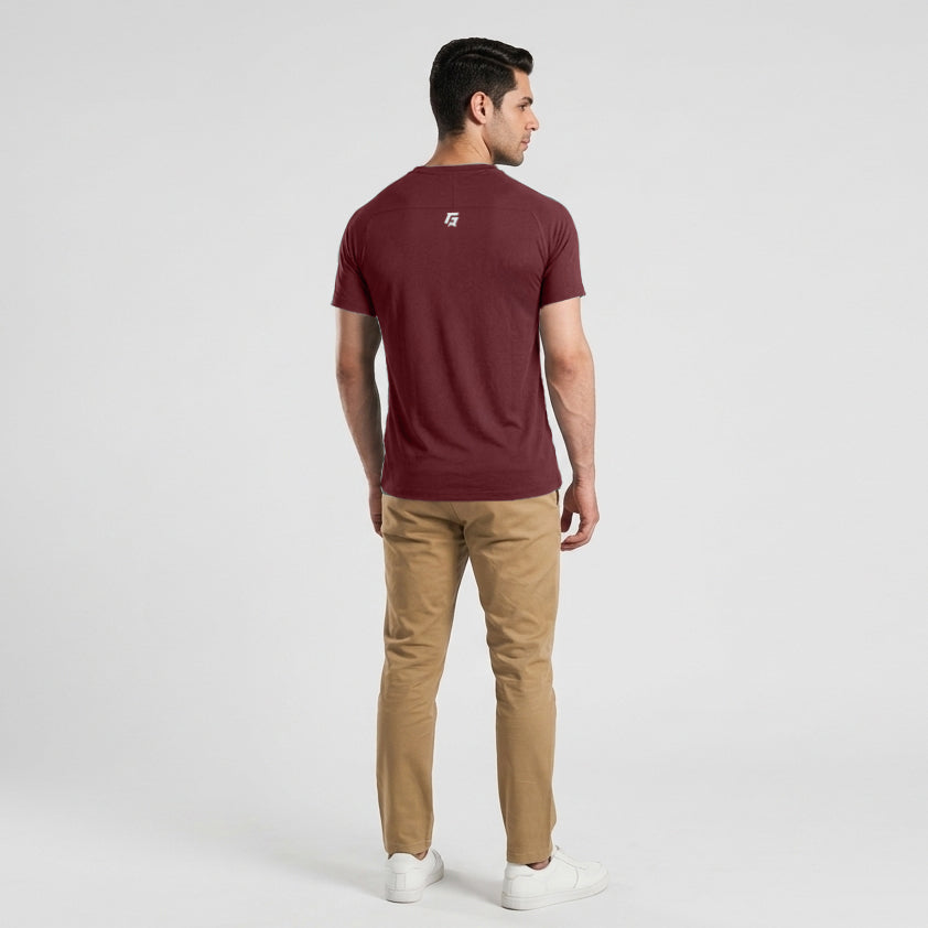 Cross Flex Tee (Maroon)