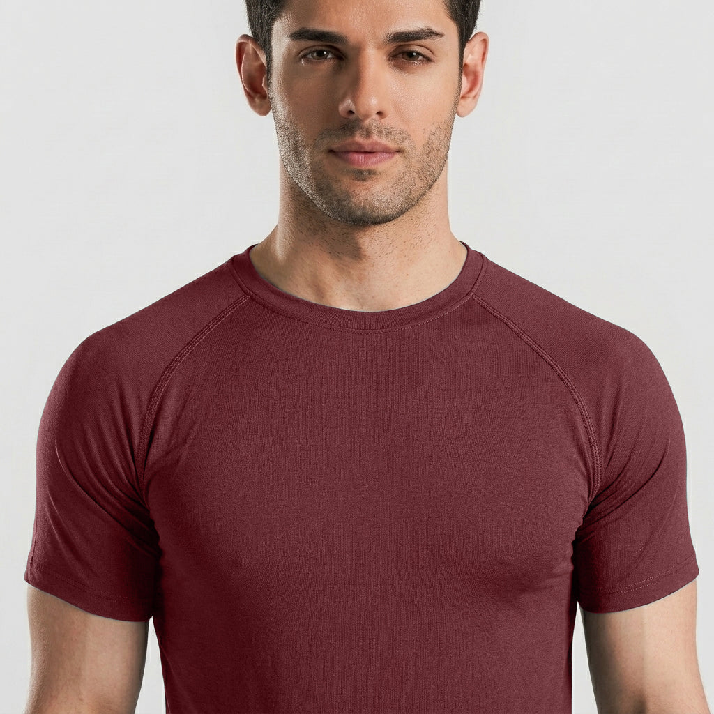 Cross Flex Tee (Maroon)