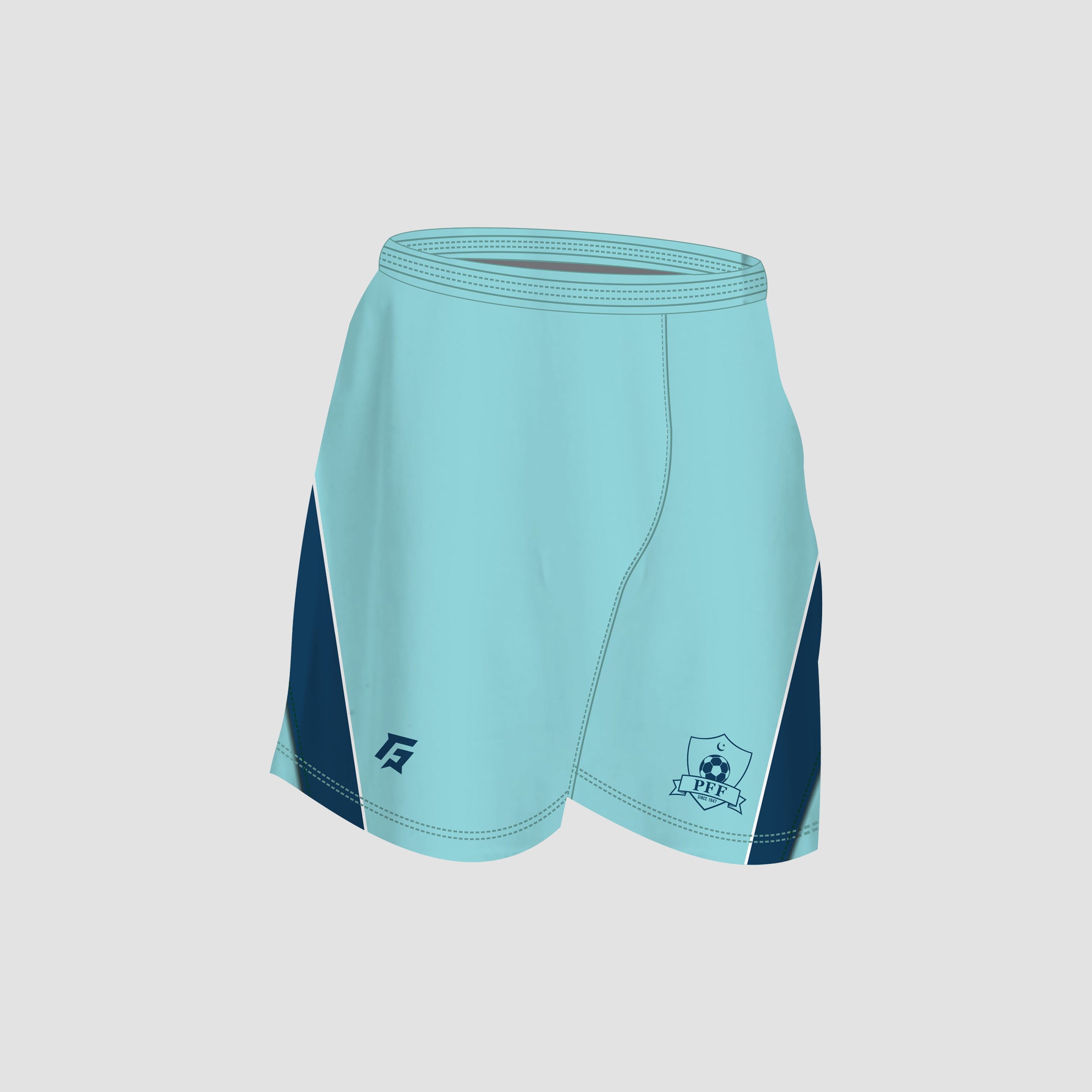PFF Goal Keeper Shorts 2025 (Aqua Blue)