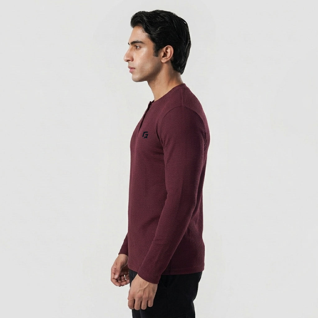 Cloud Warm Tee (Maroon)