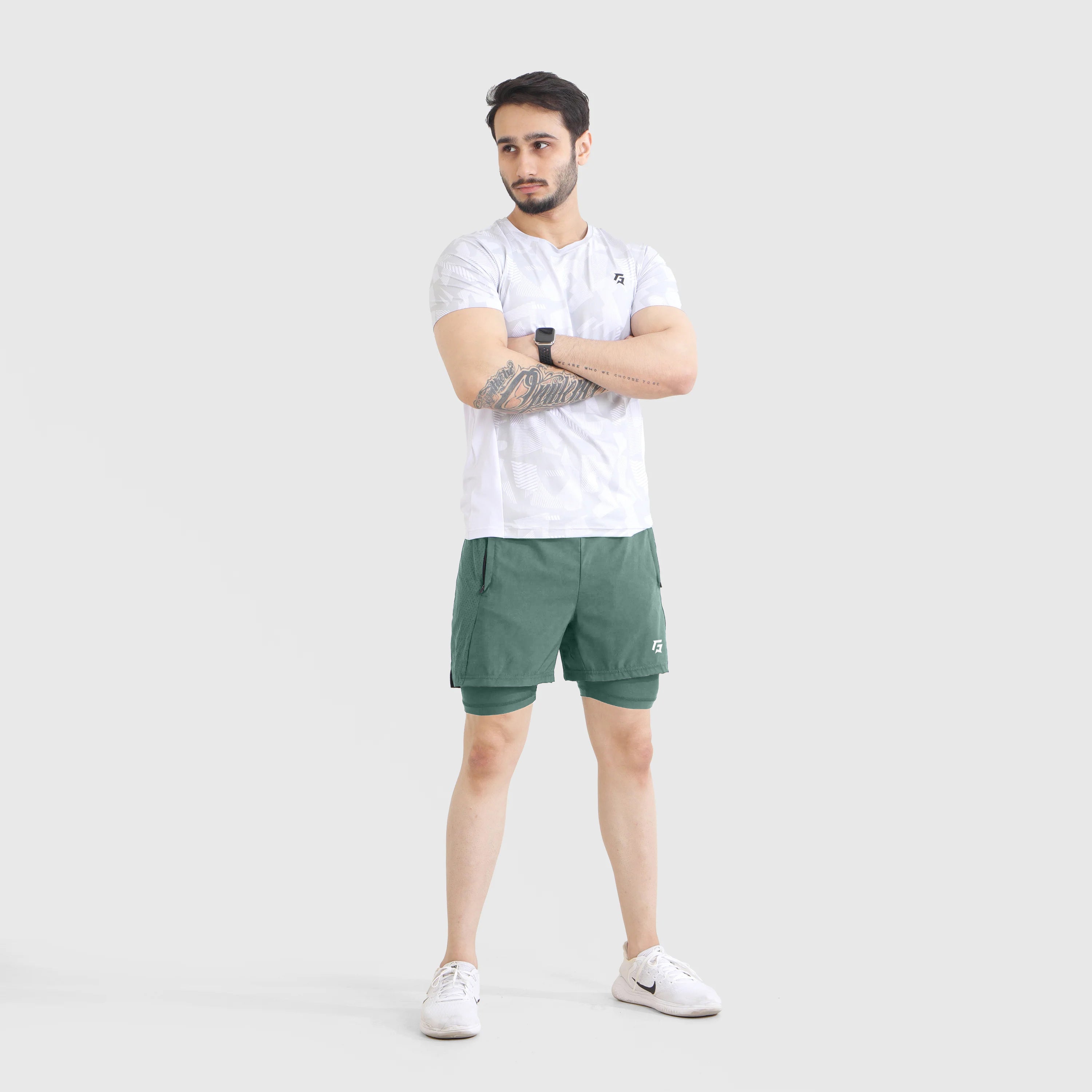GA Laser Grip Shorts (Green)