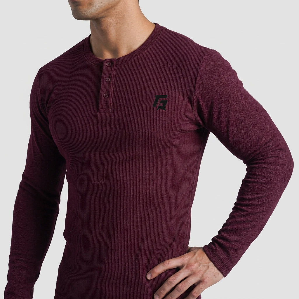 Cloud Warm Tee (Maroon)