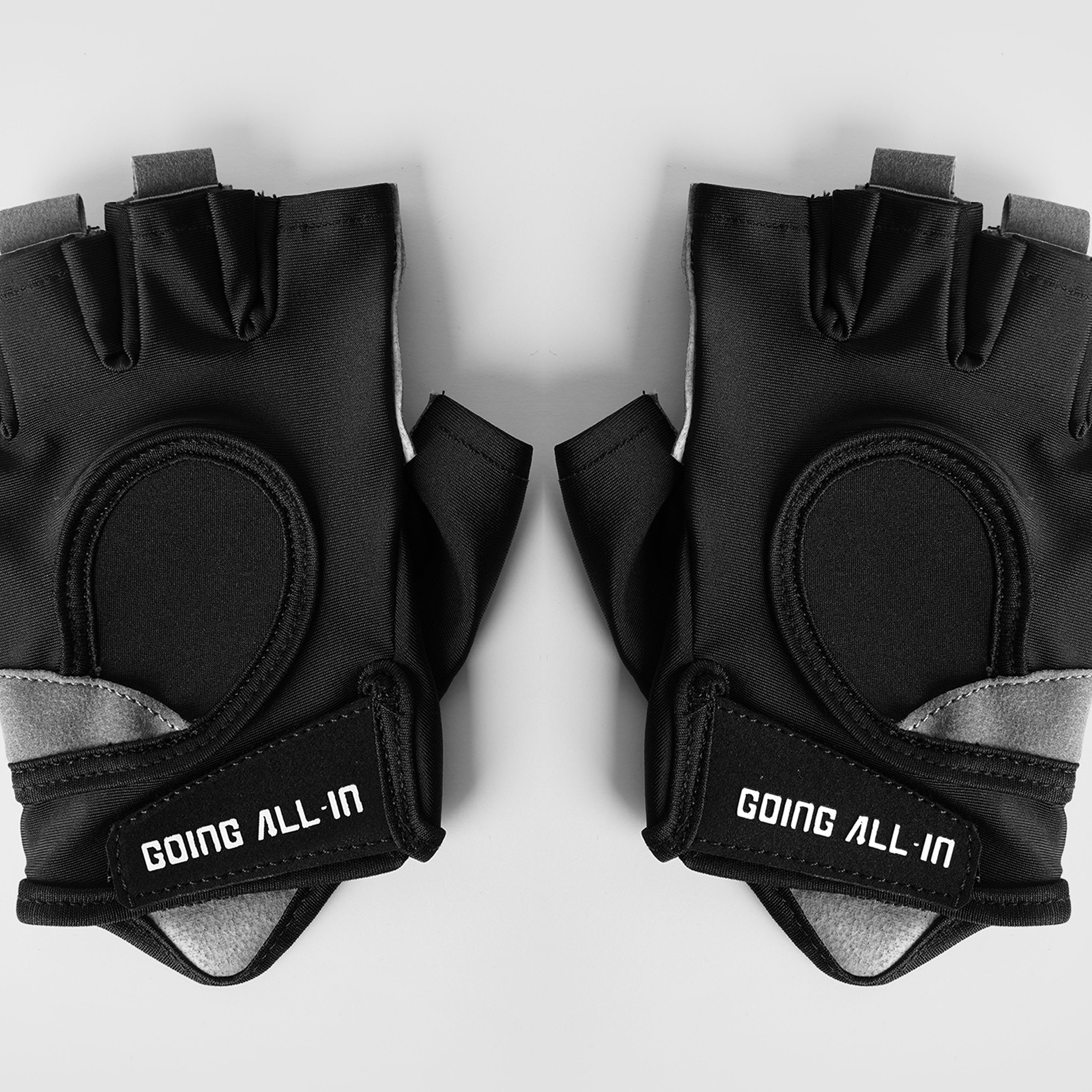 Power Grip Pro Gloves (Black-Grey)