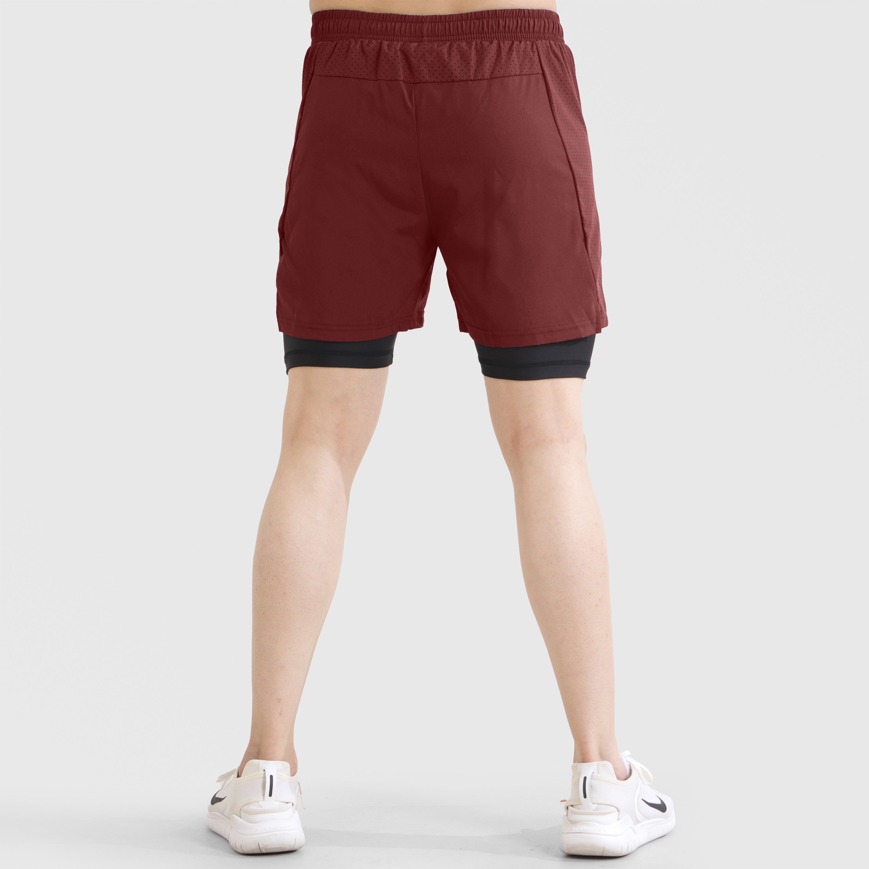 Laser Grip Shorts (Maroon)