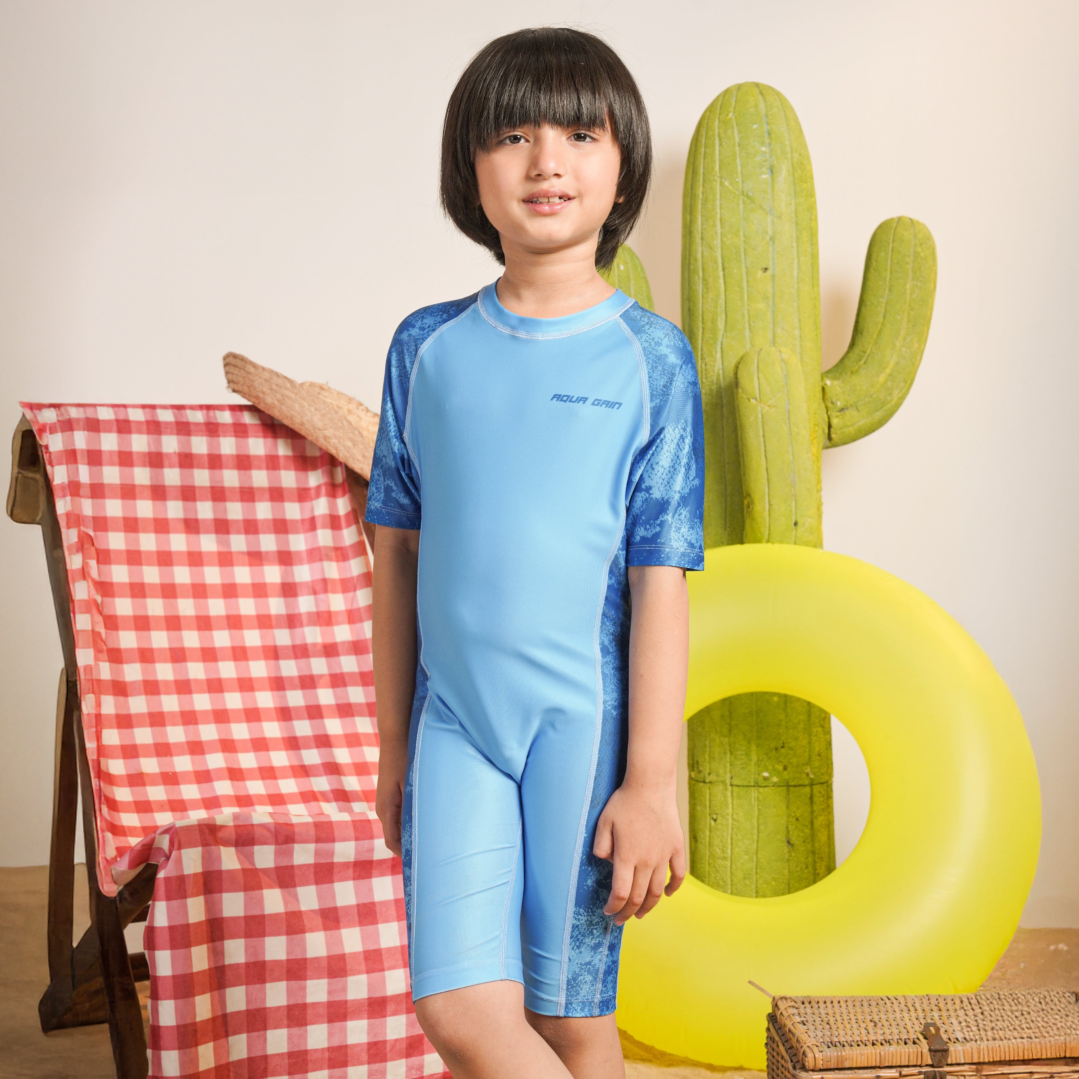 Aqua Flow One Piece (Sky Blue)