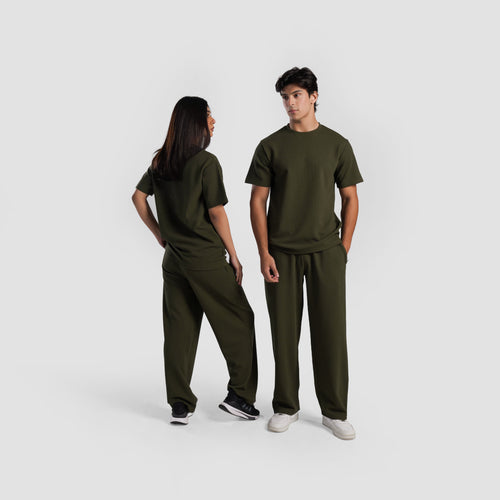 Waffle Unisex Tee(Olive)