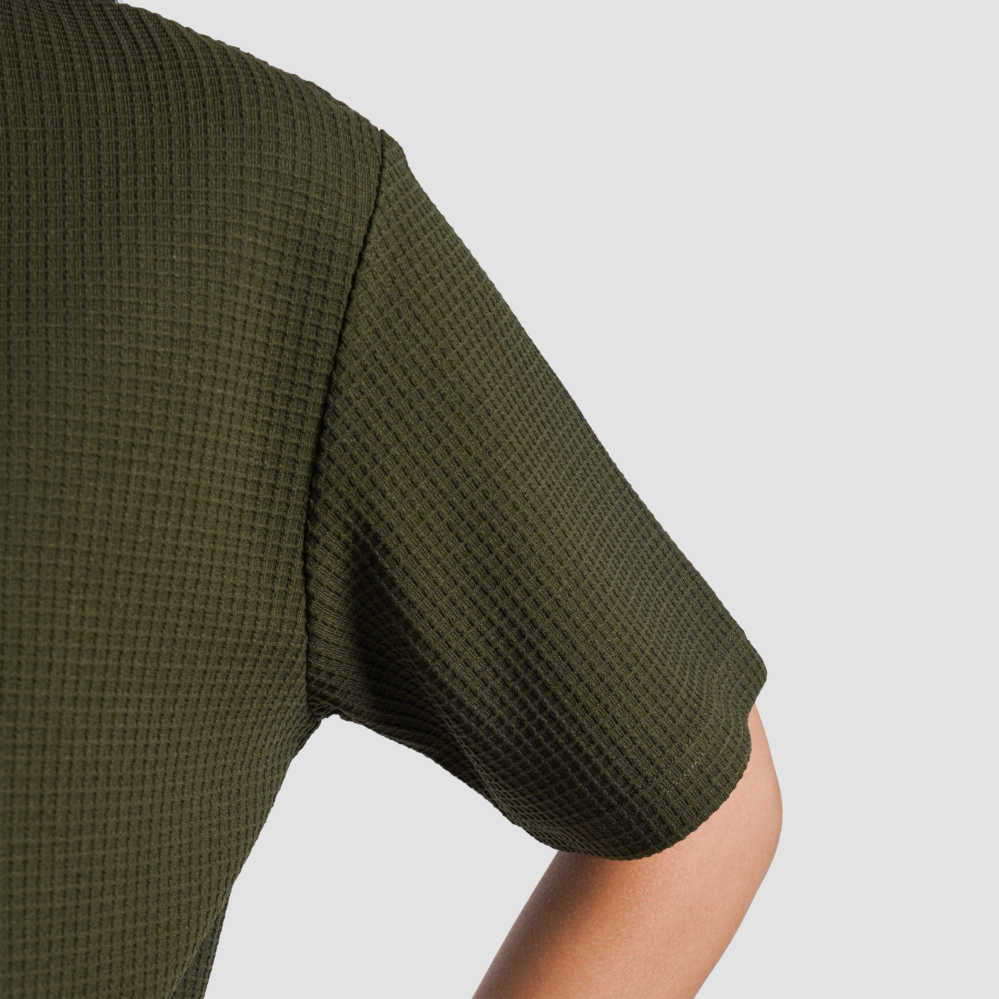 Waffle Unisex Tee(Olive)