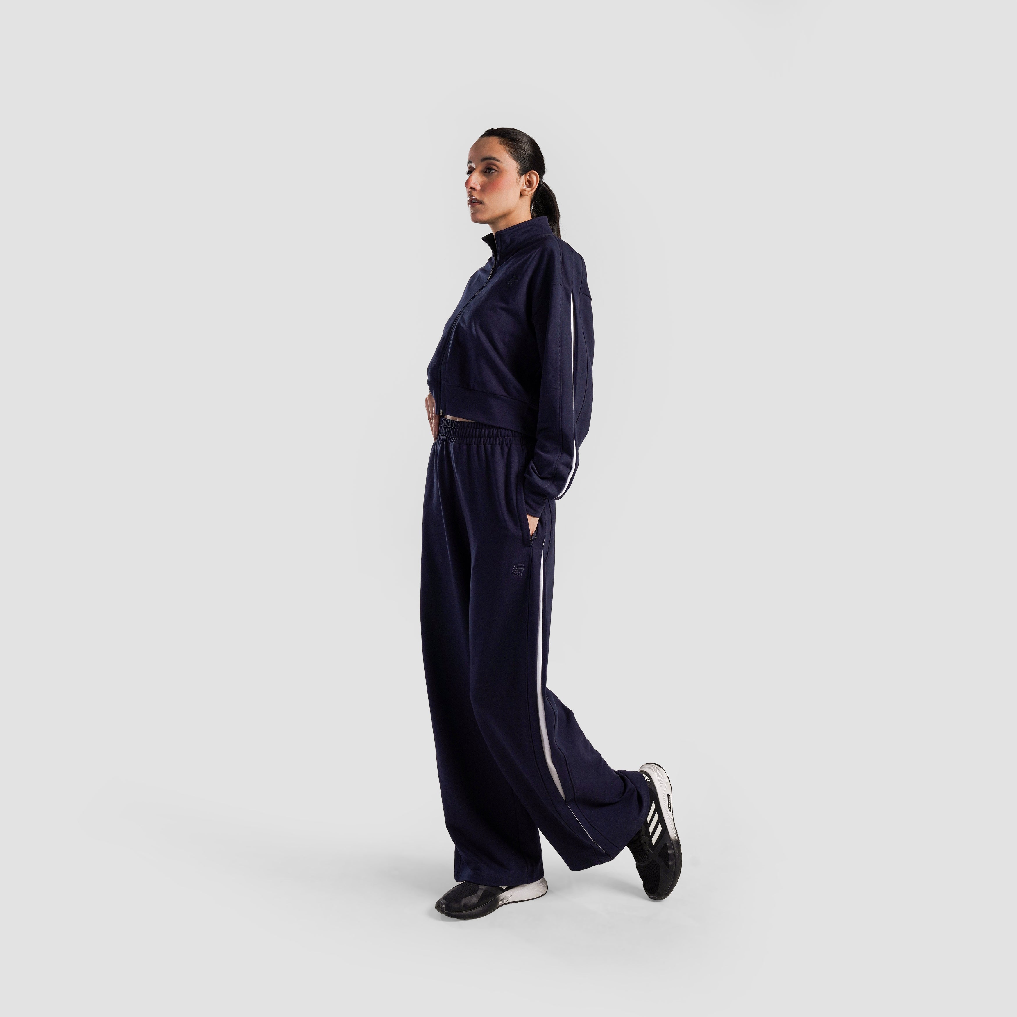 Inverse Wide Trousers (Pagent Blue)