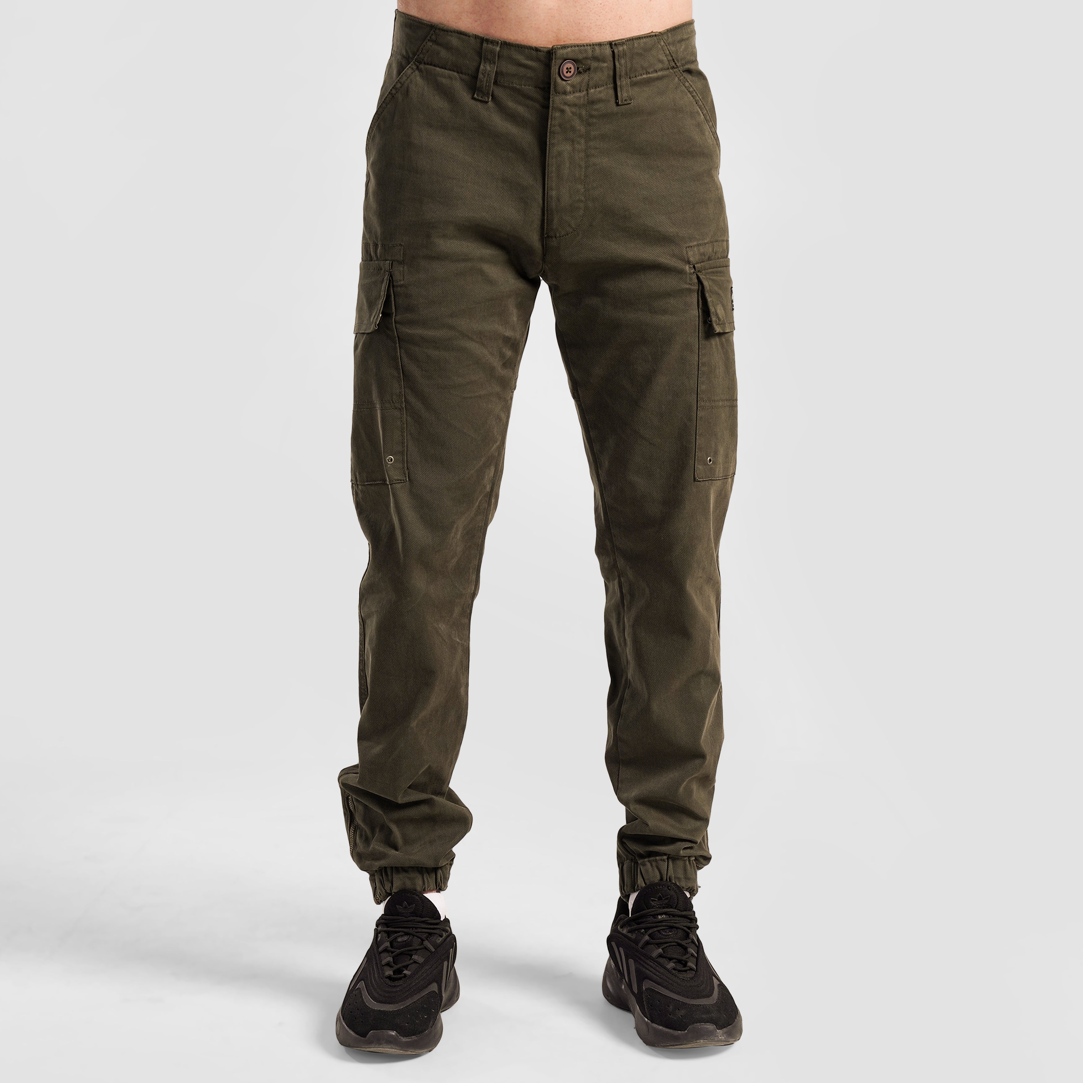 Trek Printed Cargo Joggers (Olive)