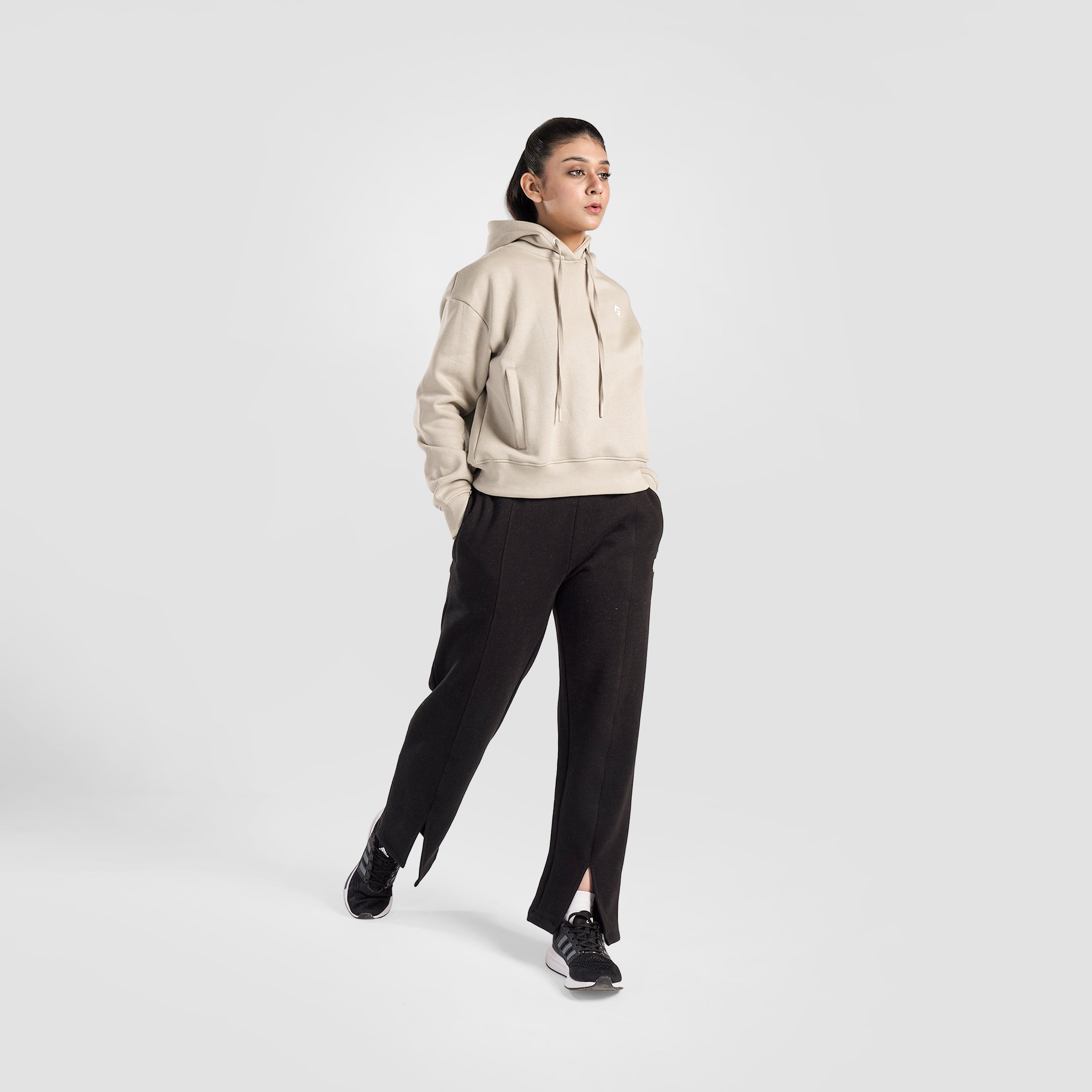 Essential Active Regular Hoodie (Beige)