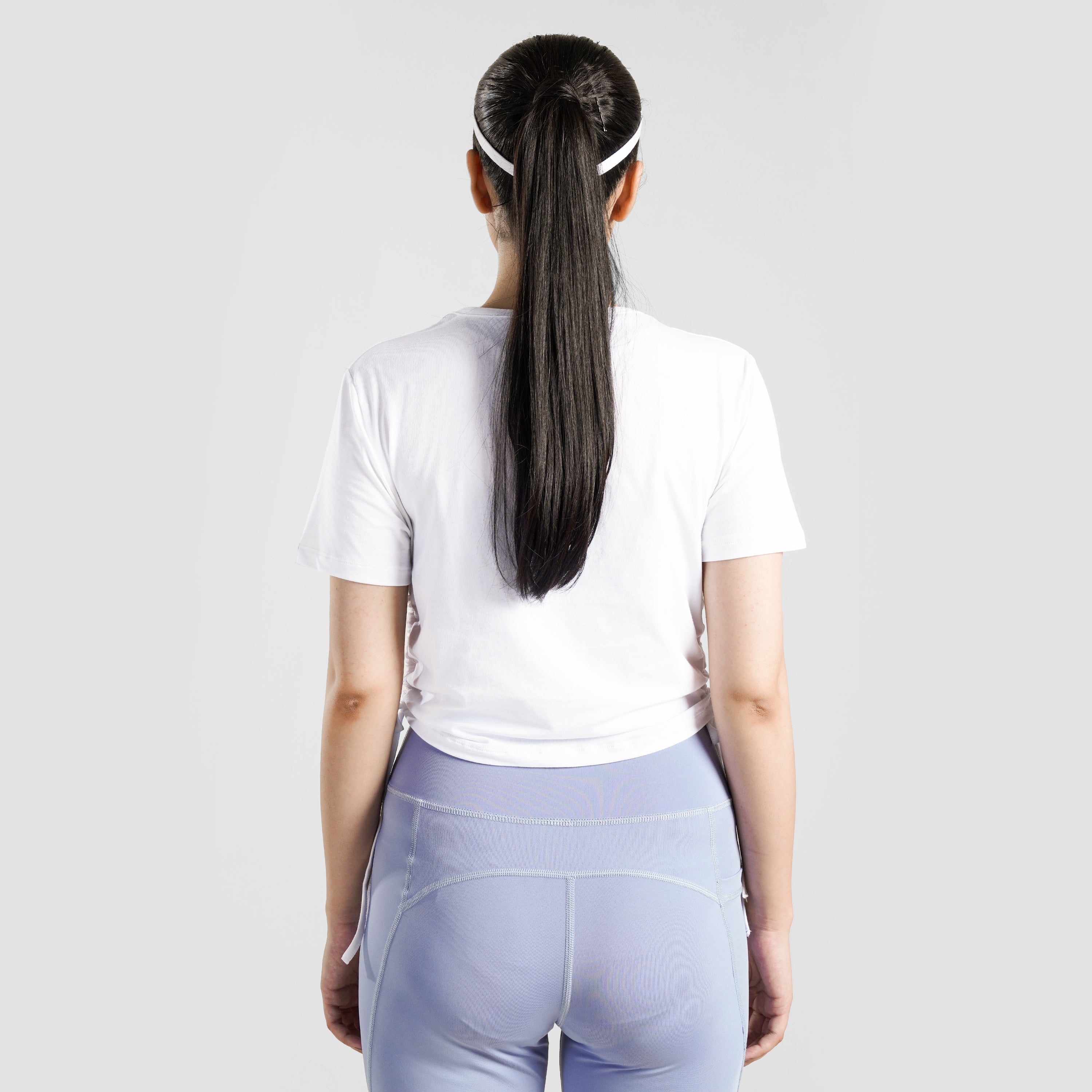 Active Shape Crop Tee (White)