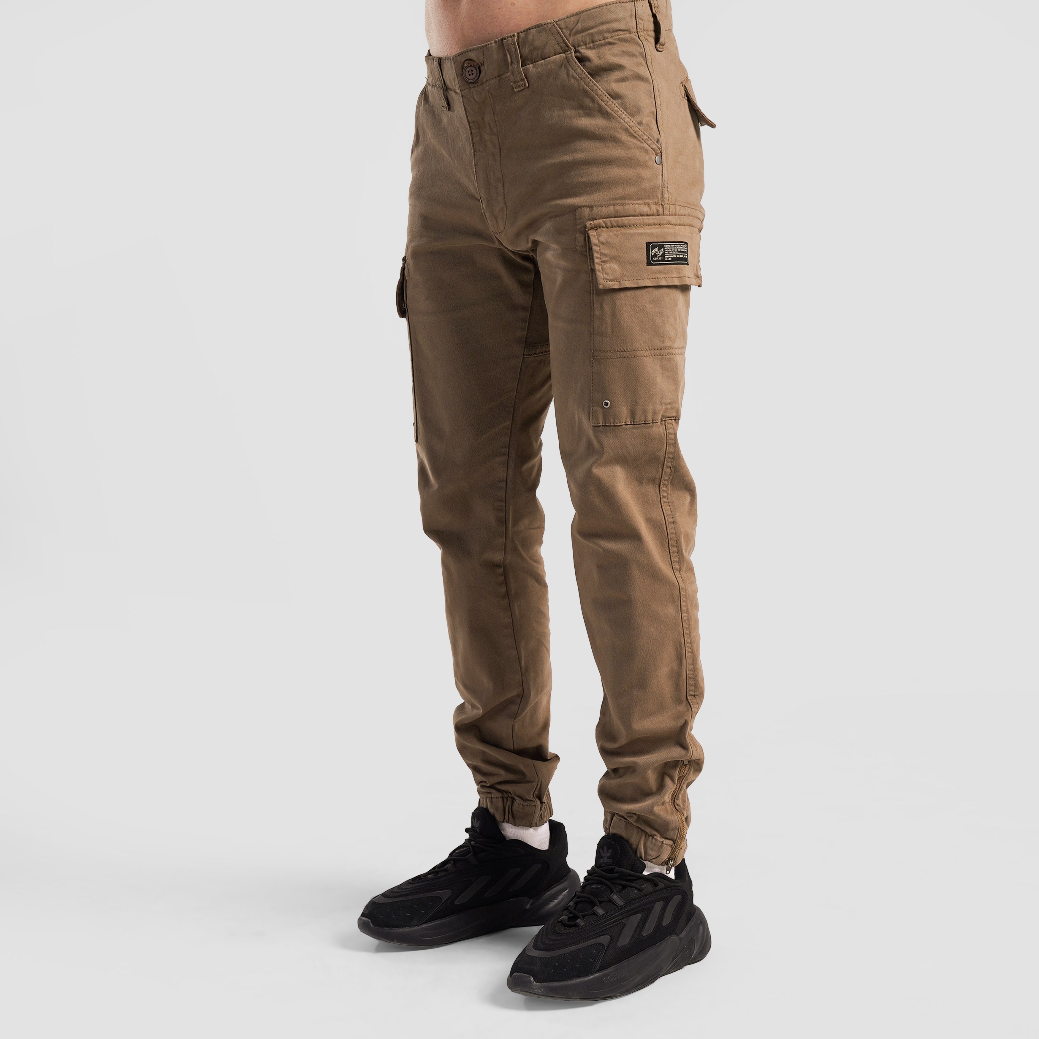 Trek Solid Joggers (Beige)