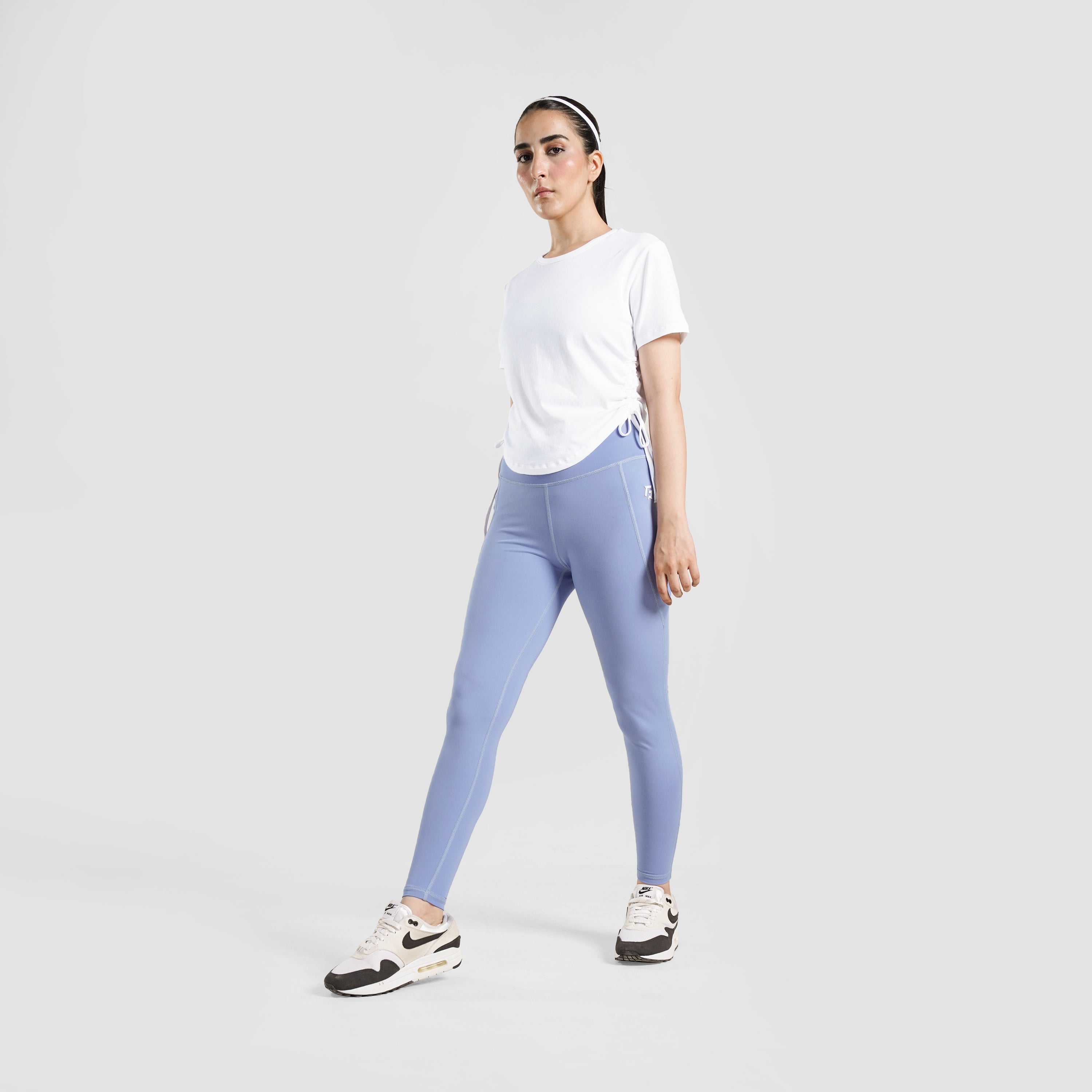 Active Shape Crop Tee (White)