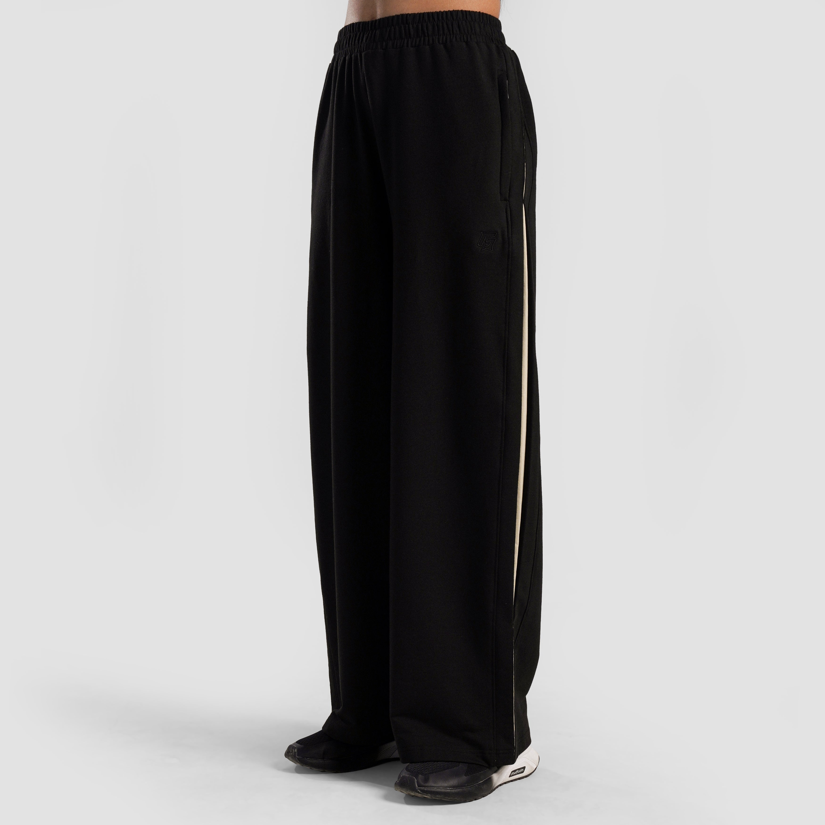 Inverse Wide Trousers (Black)