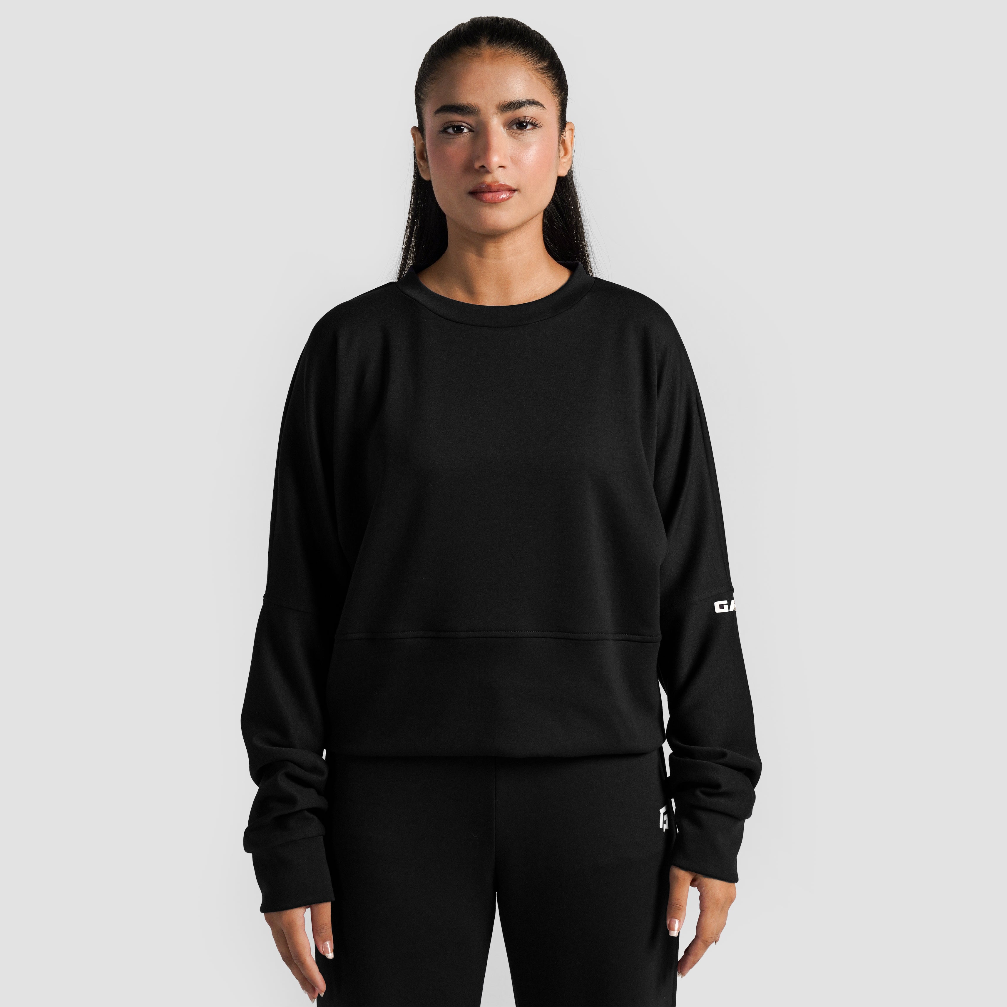 Monocrop SweatShirt (Black)