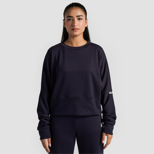 Monocrop SweatShirt (Navy)