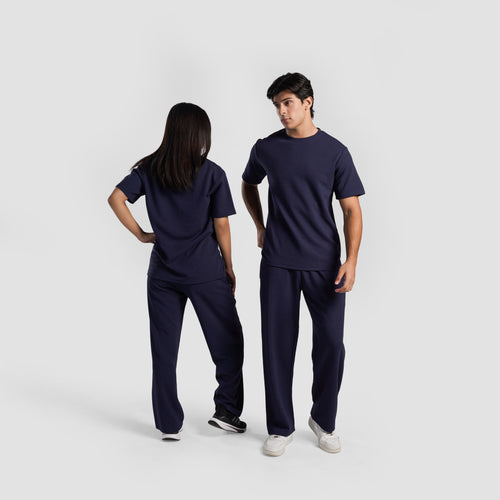 Waffle Unisex Tee(Navy)