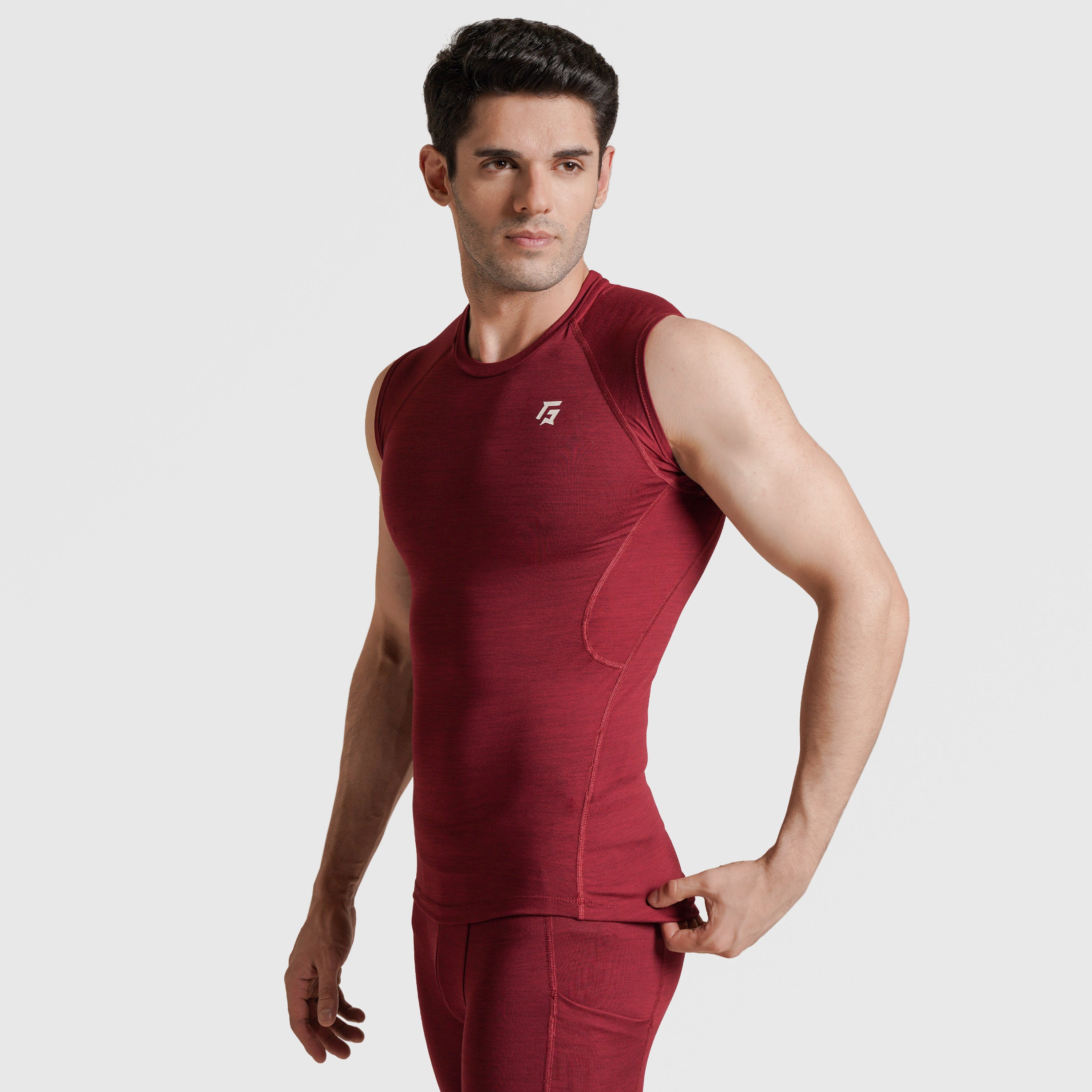 GA Compression Sleeveless (Maroon)