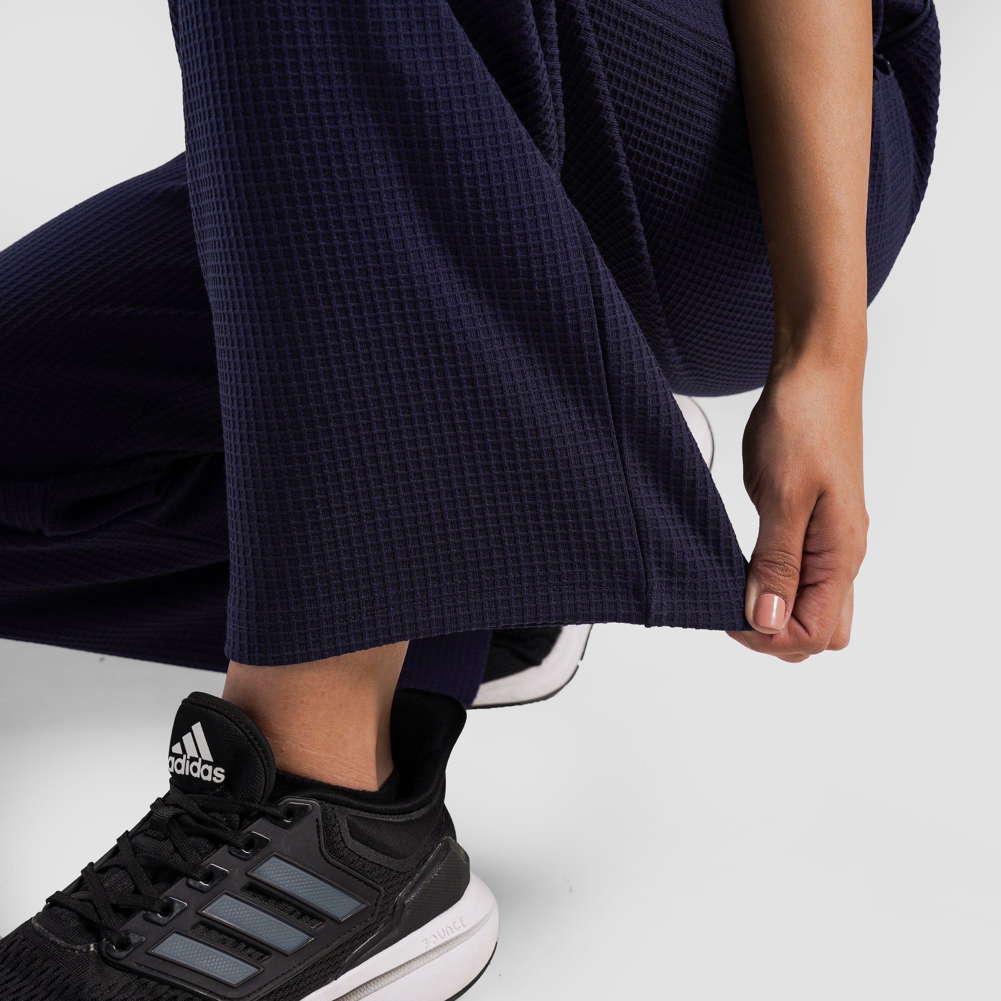 Waffle Unisex Trousers (Navy)