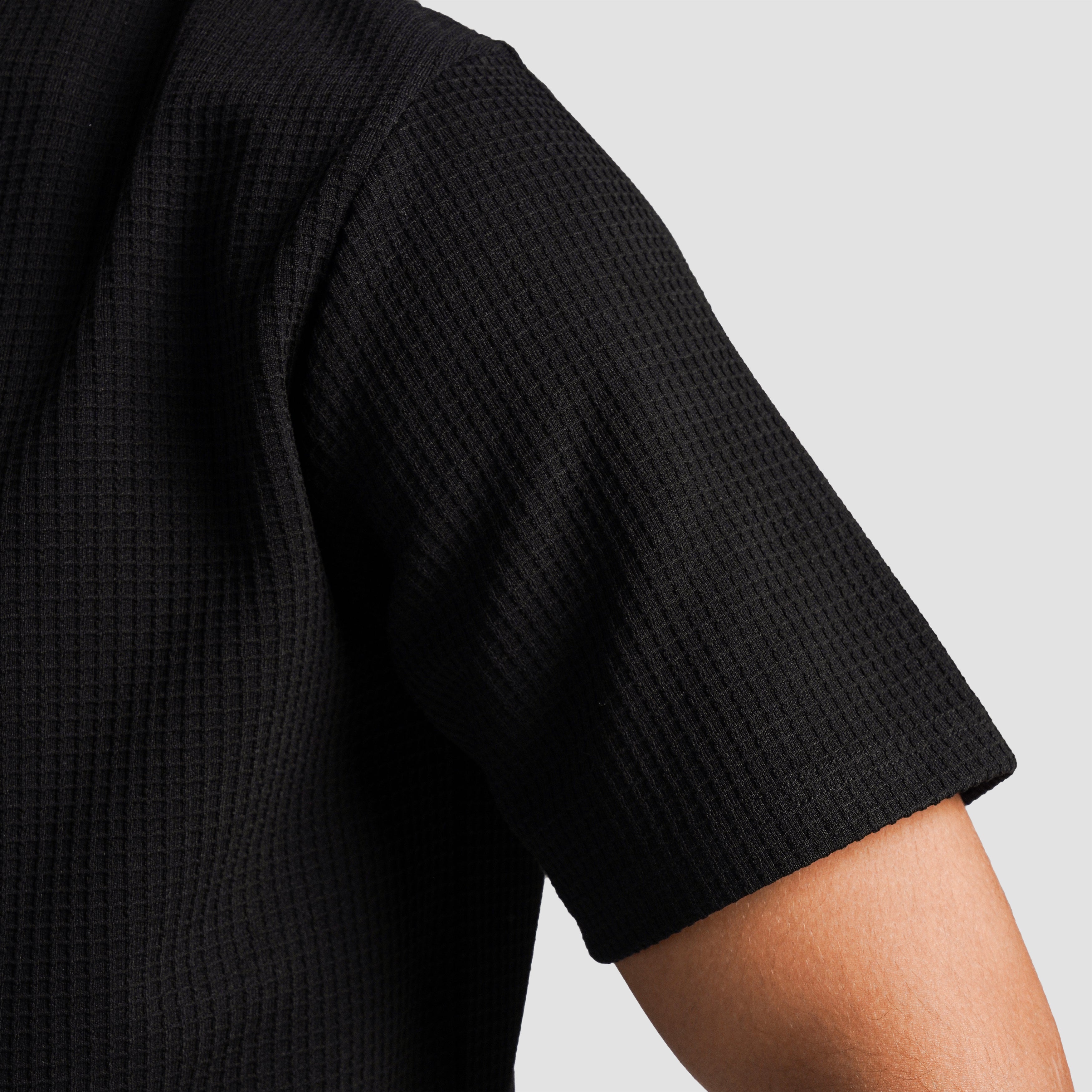 Waffle Unisex Tee(Black)