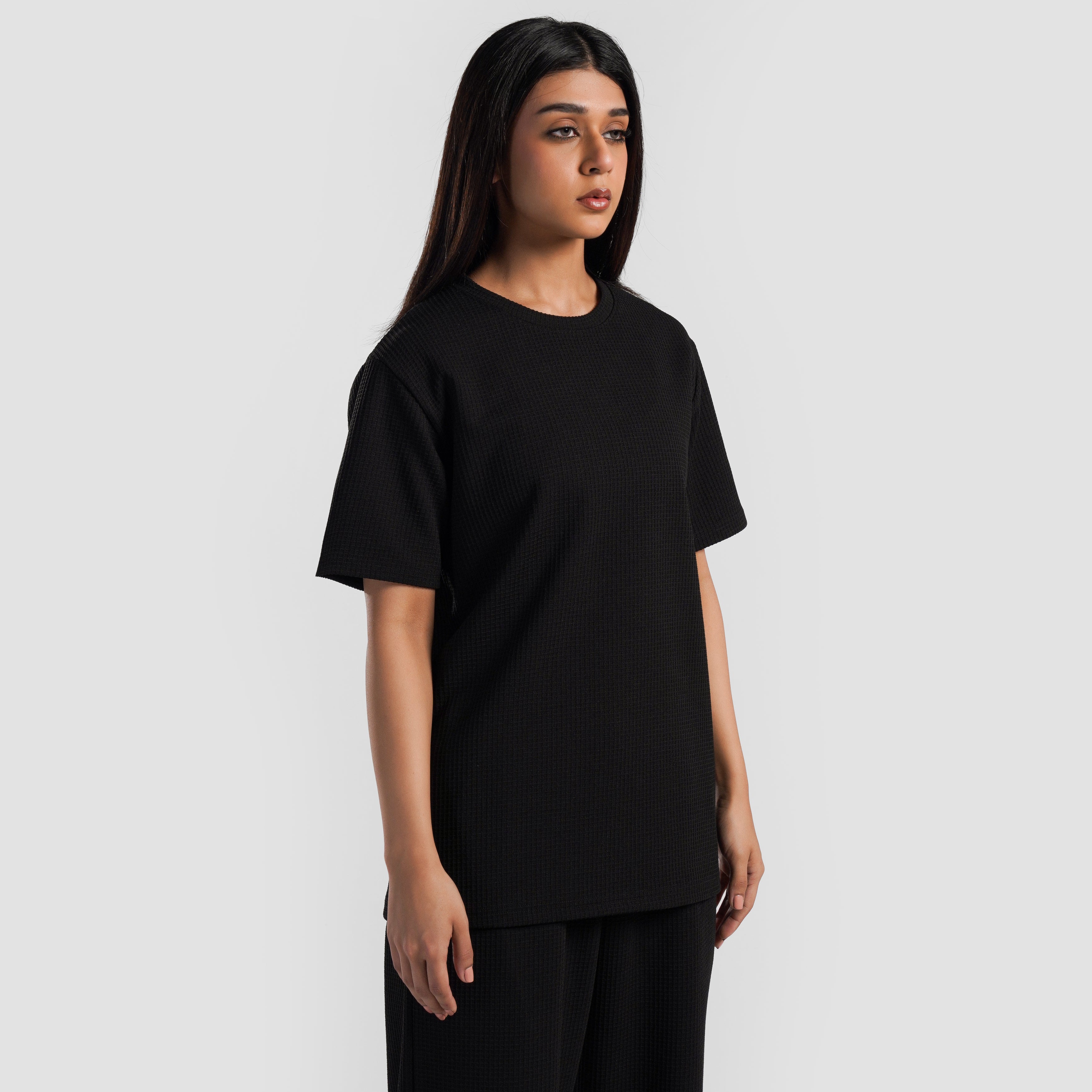 Waffle Unisex Tee(Black)