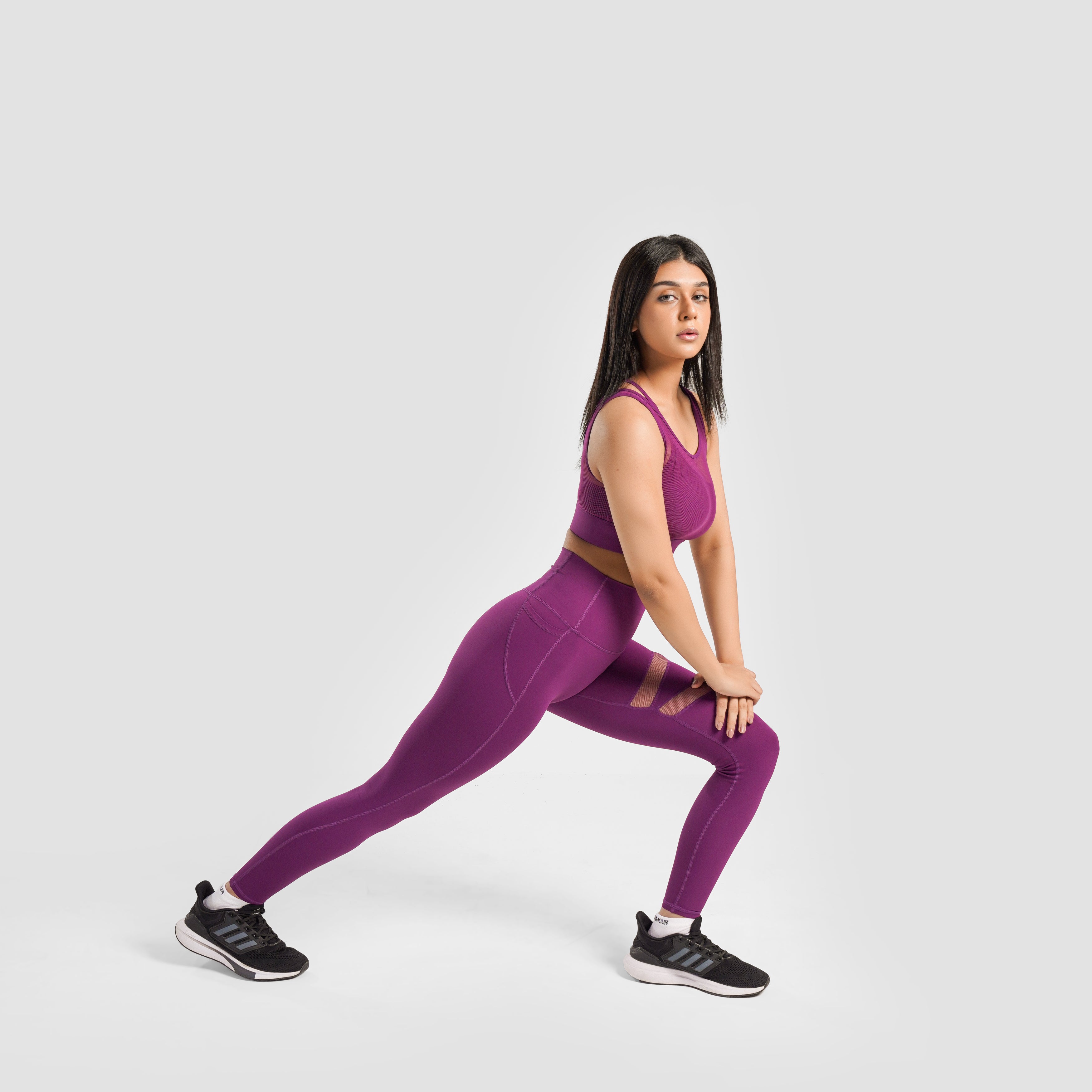 Empower Leggings (Dark Pink)