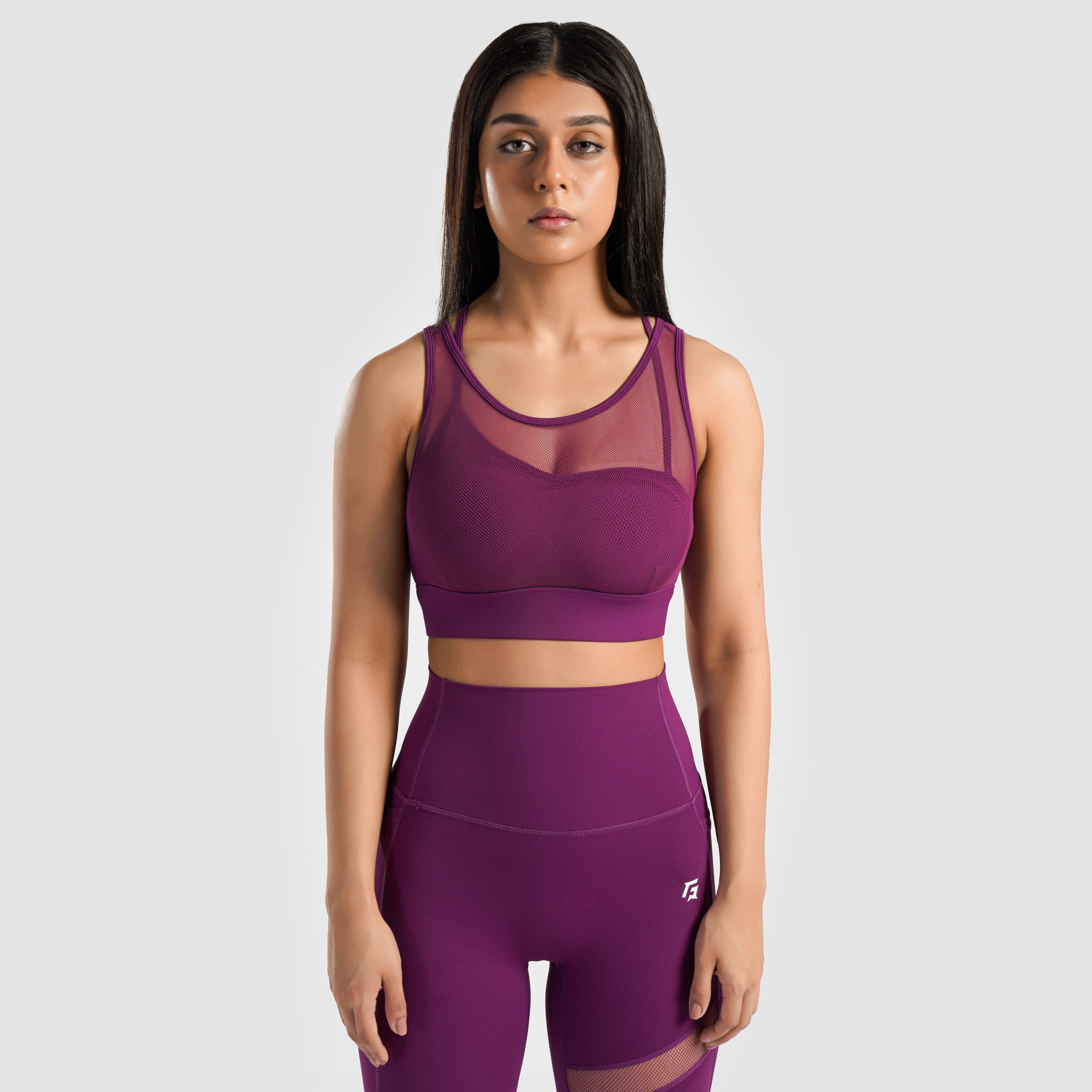 Empower Sports Bra (Dark Pink)