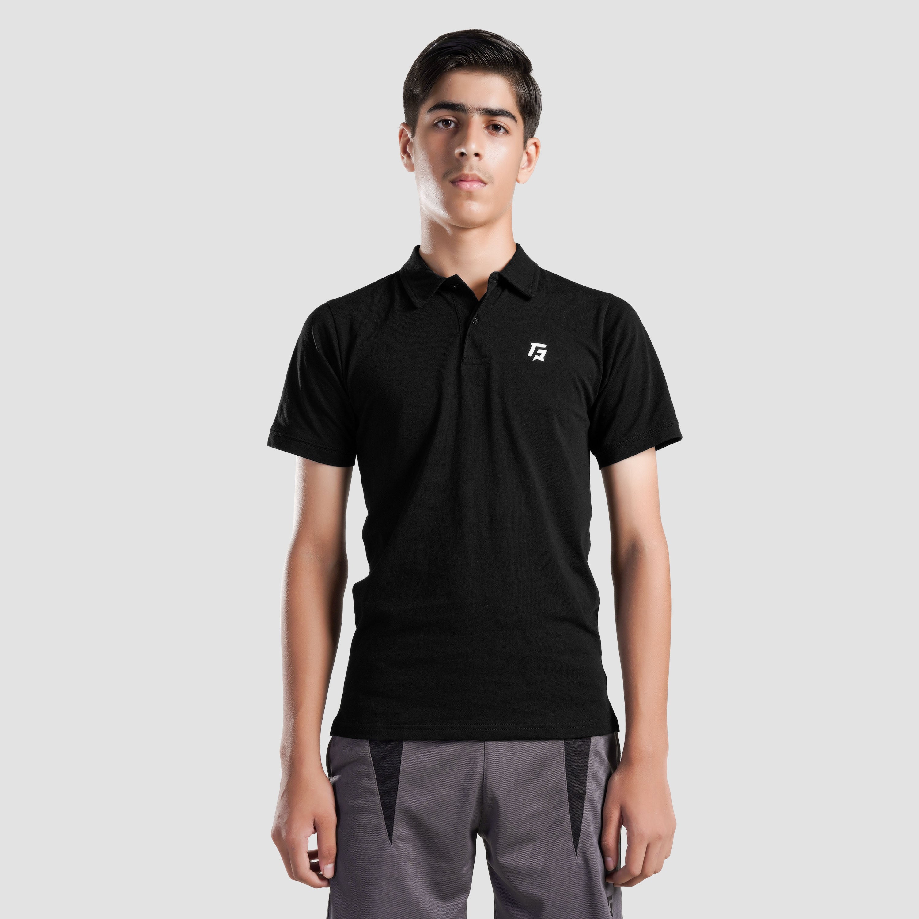 Youth GA Polo (Black)