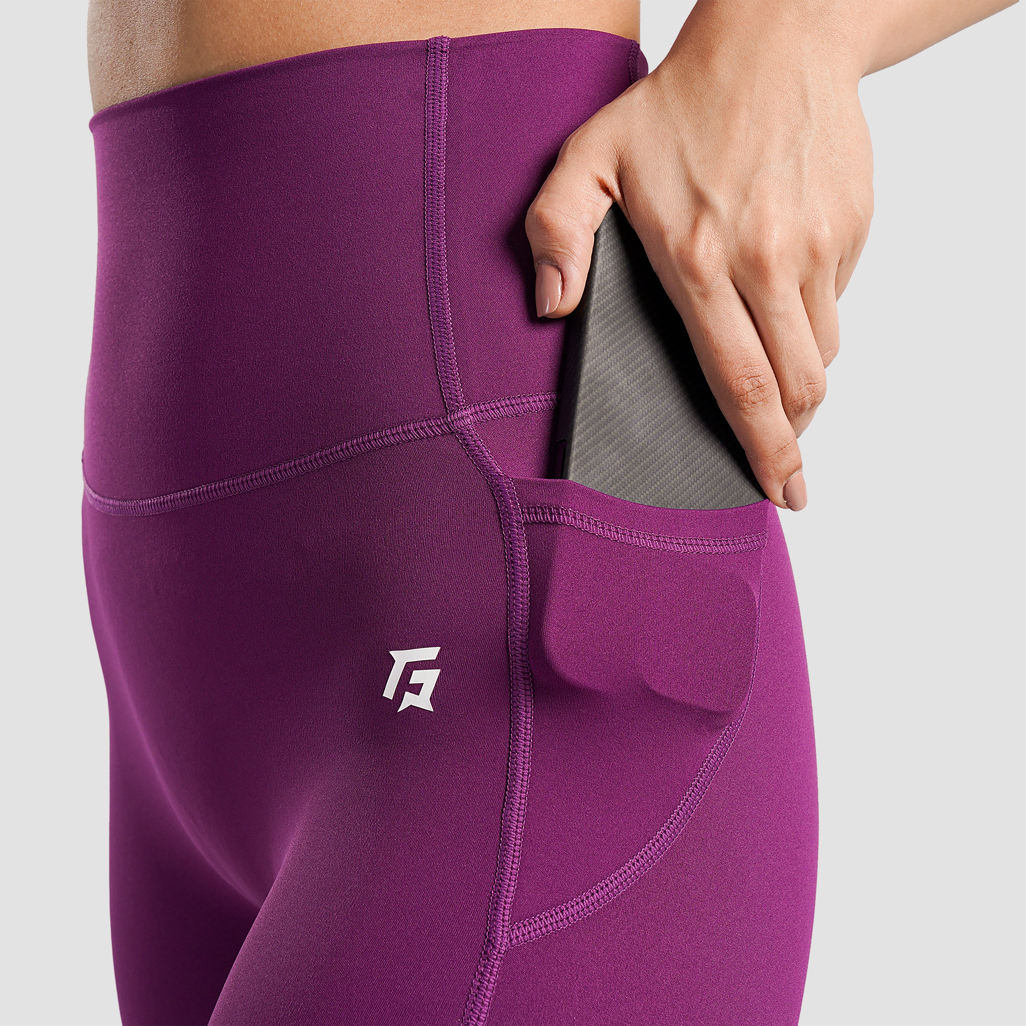 Empower Leggings (Dark Pink)